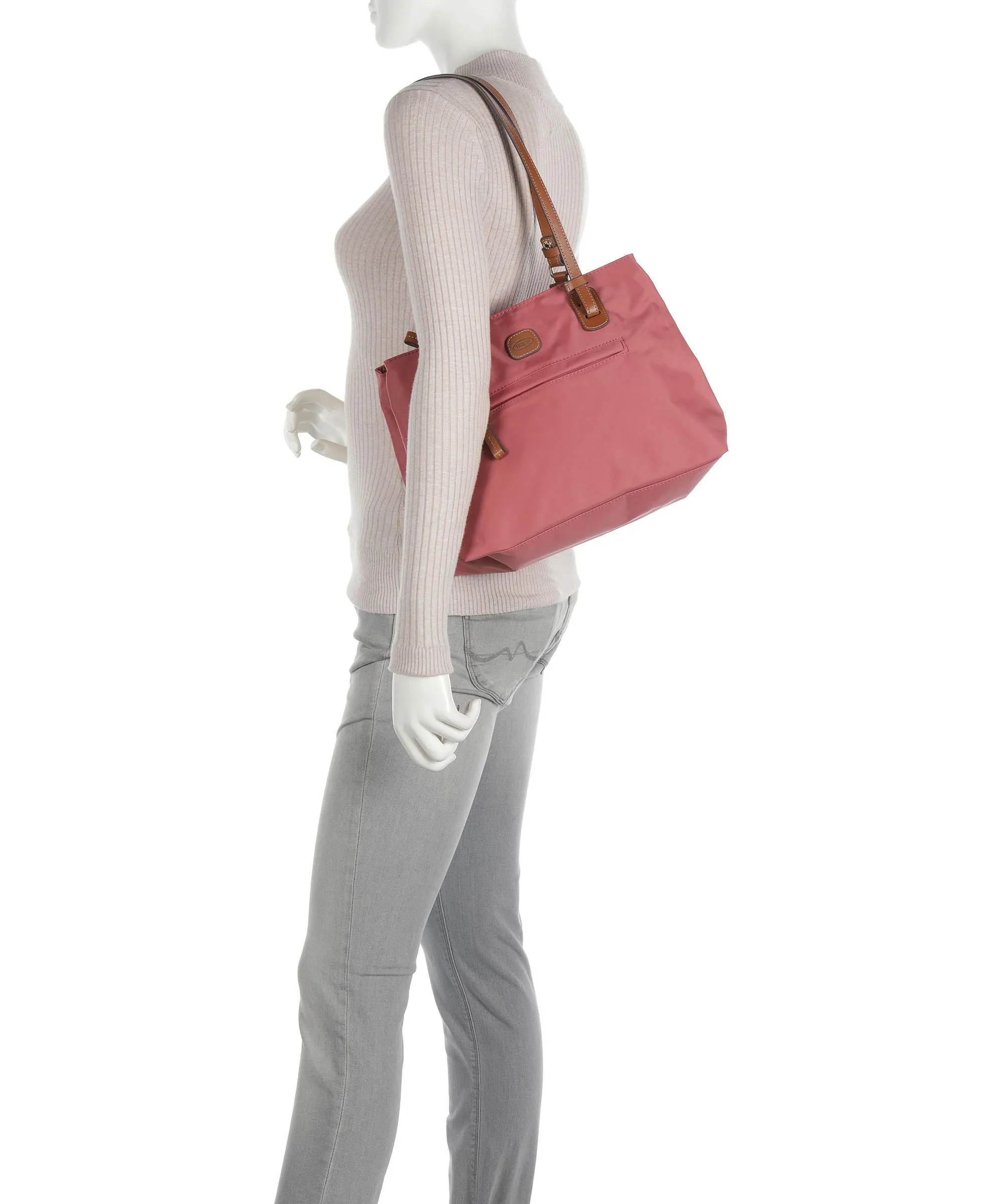  Brics X-Collection Borsa shopper nylon riciclato rosa  