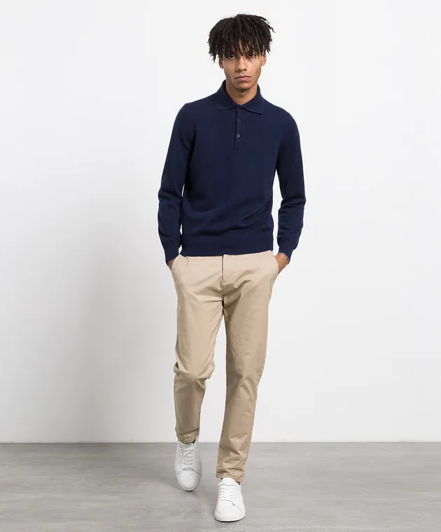 Brunello Cucinelli Maglia in cashmere blu M2200295