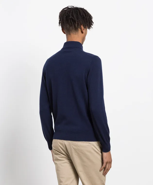 Brunello Cucinelli Maglia in cashmere blu M2200295