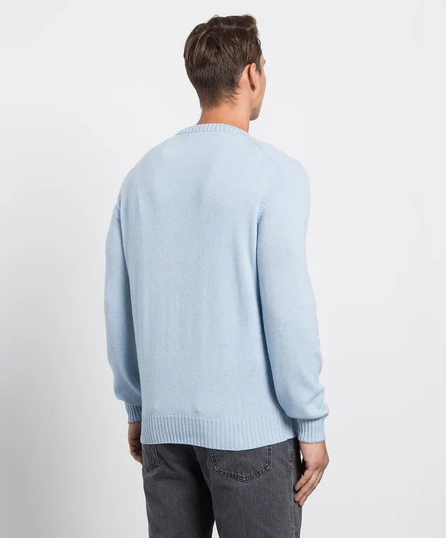 Brunello Cucinelli Maglia in cashmere blu M2272320
