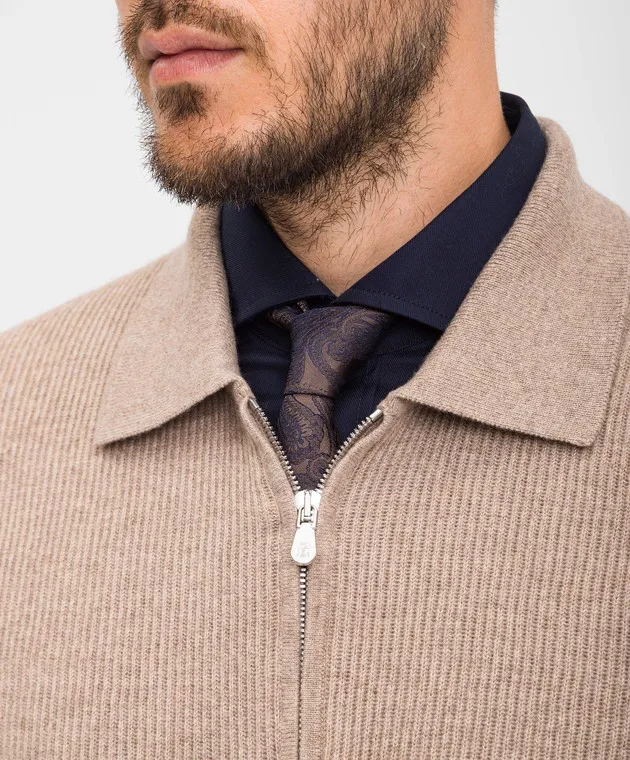 Brunello Cucinelli Maglia in cashmere marrone M2229525
