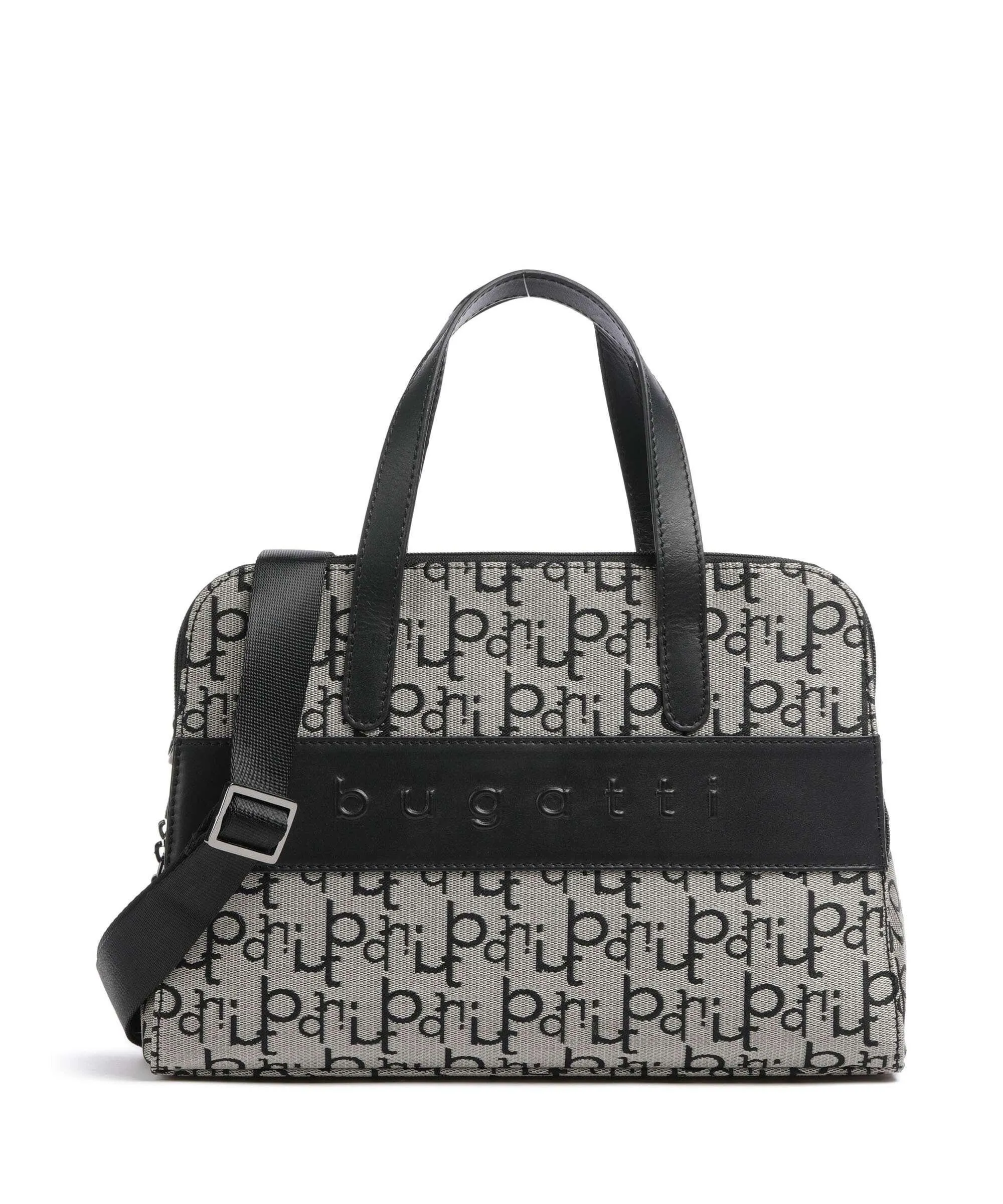  Bugatti Elea Borsa a mano tissu beige/nero  