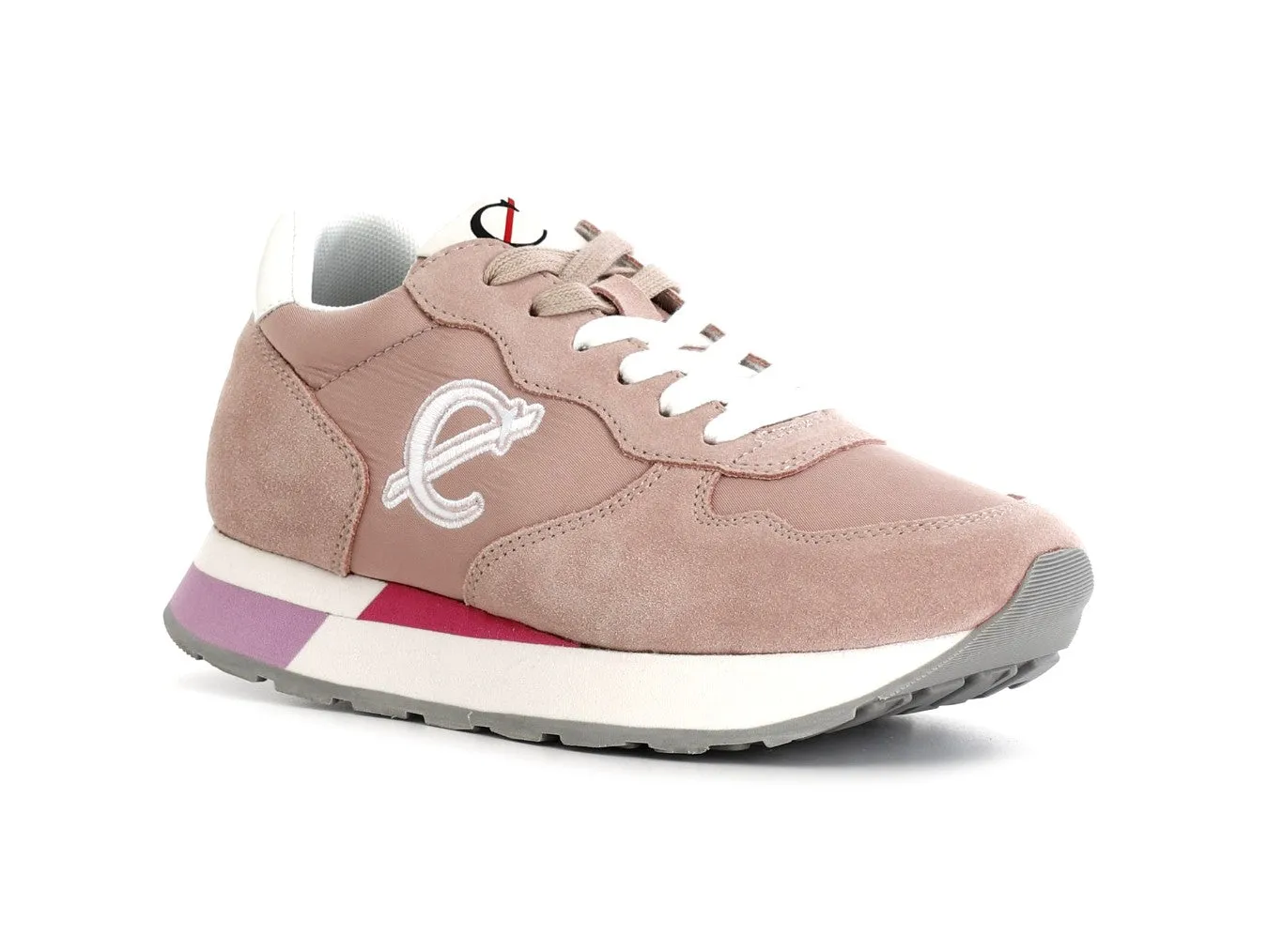 CafèNoir Donna Sneakers in Pelle Scamosciata e Tessuto