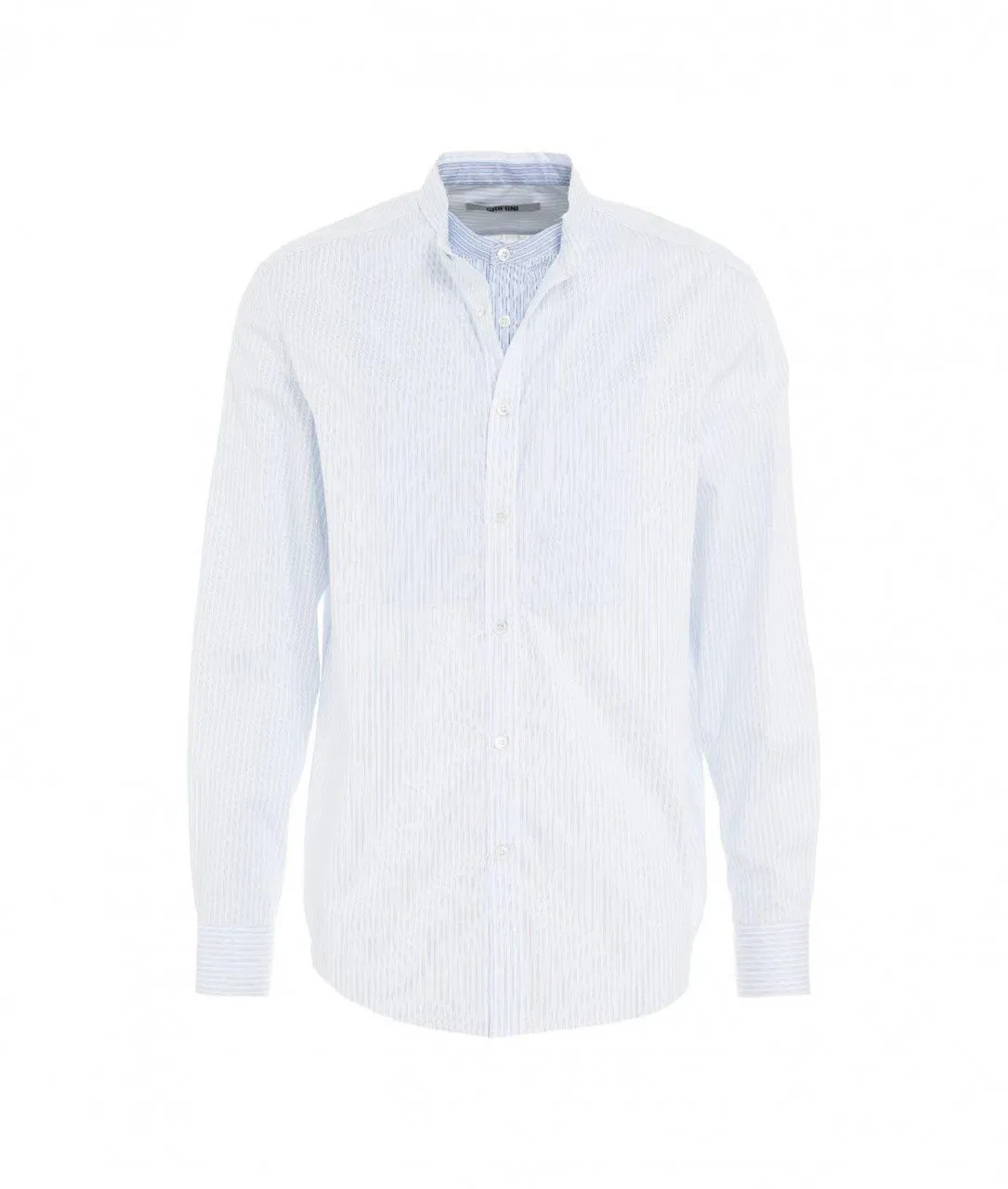 Camicia a righe azzurro azzurro