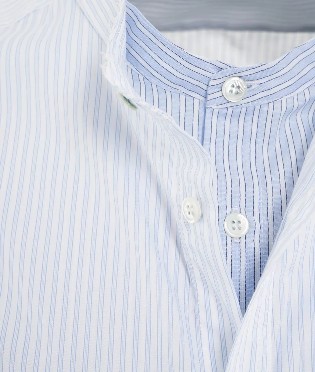 Camicia a righe azzurro azzurro
