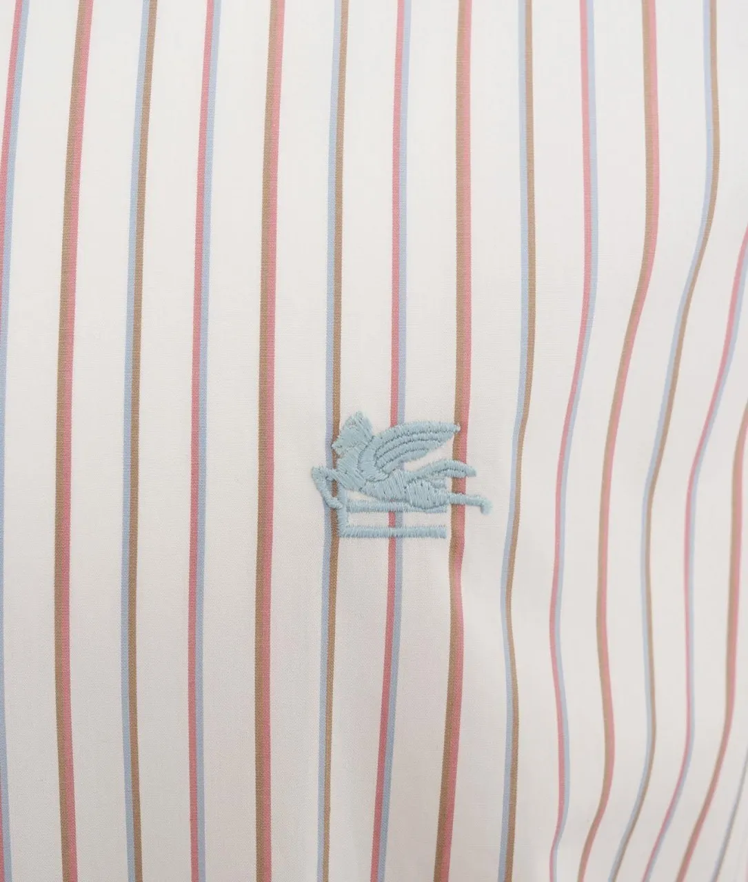 Camicia a righe bianco bianco