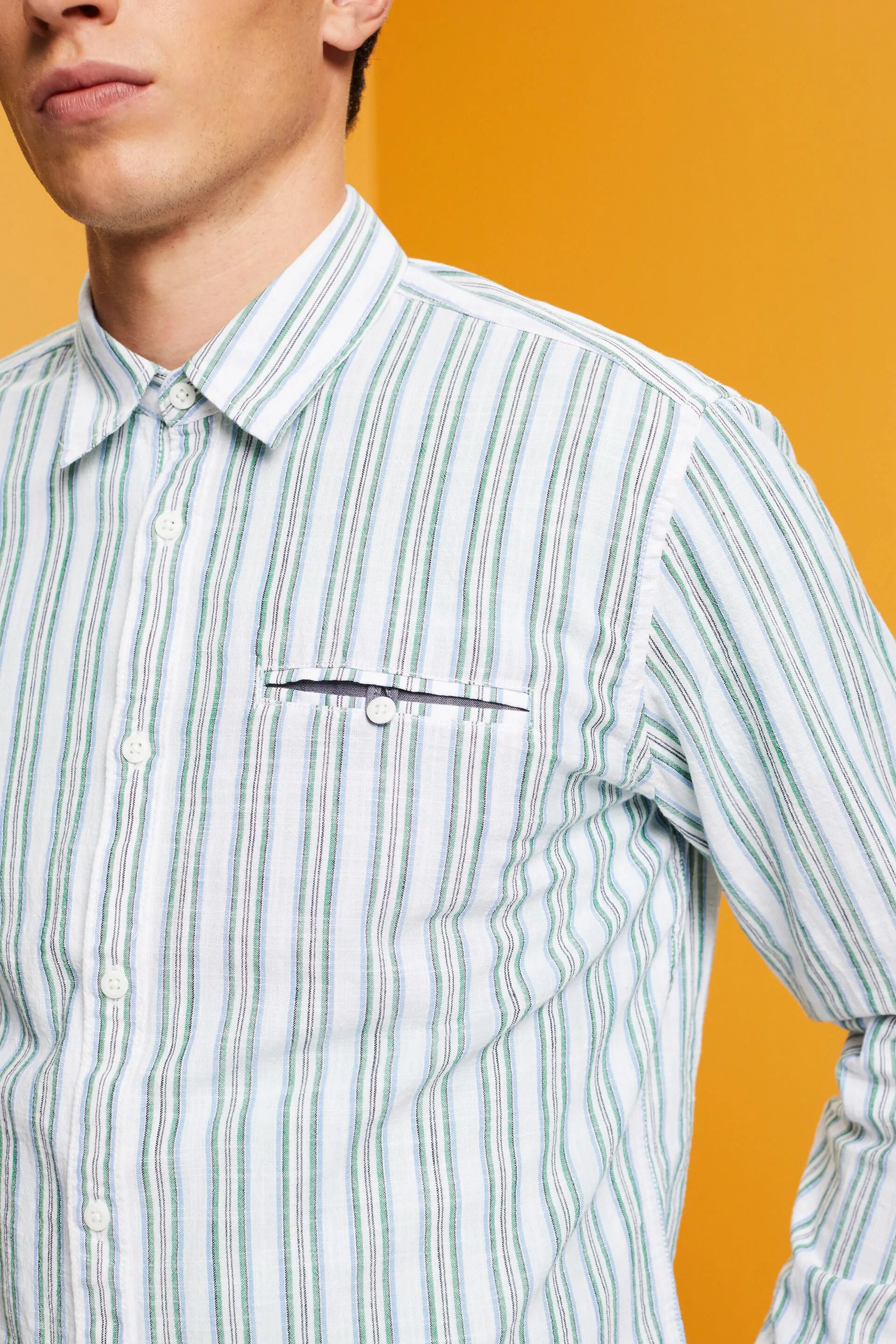 Camicia a righe in cotone