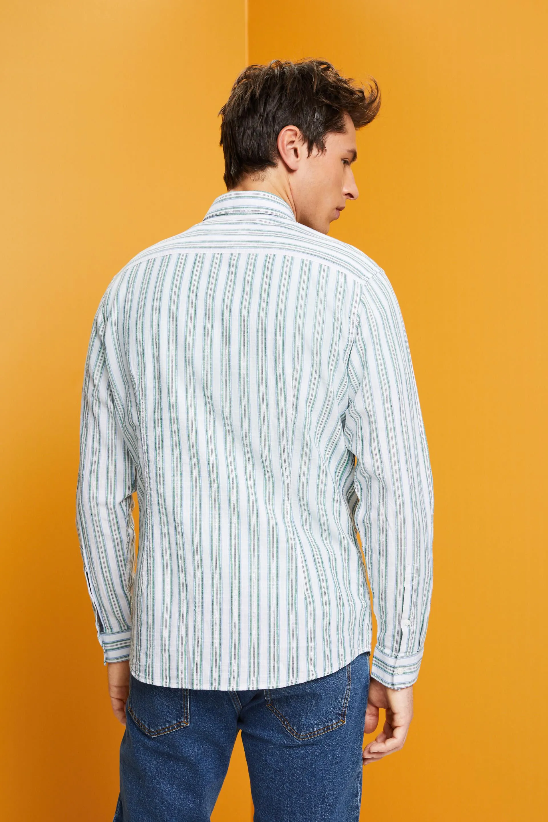 Camicia a righe in cotone