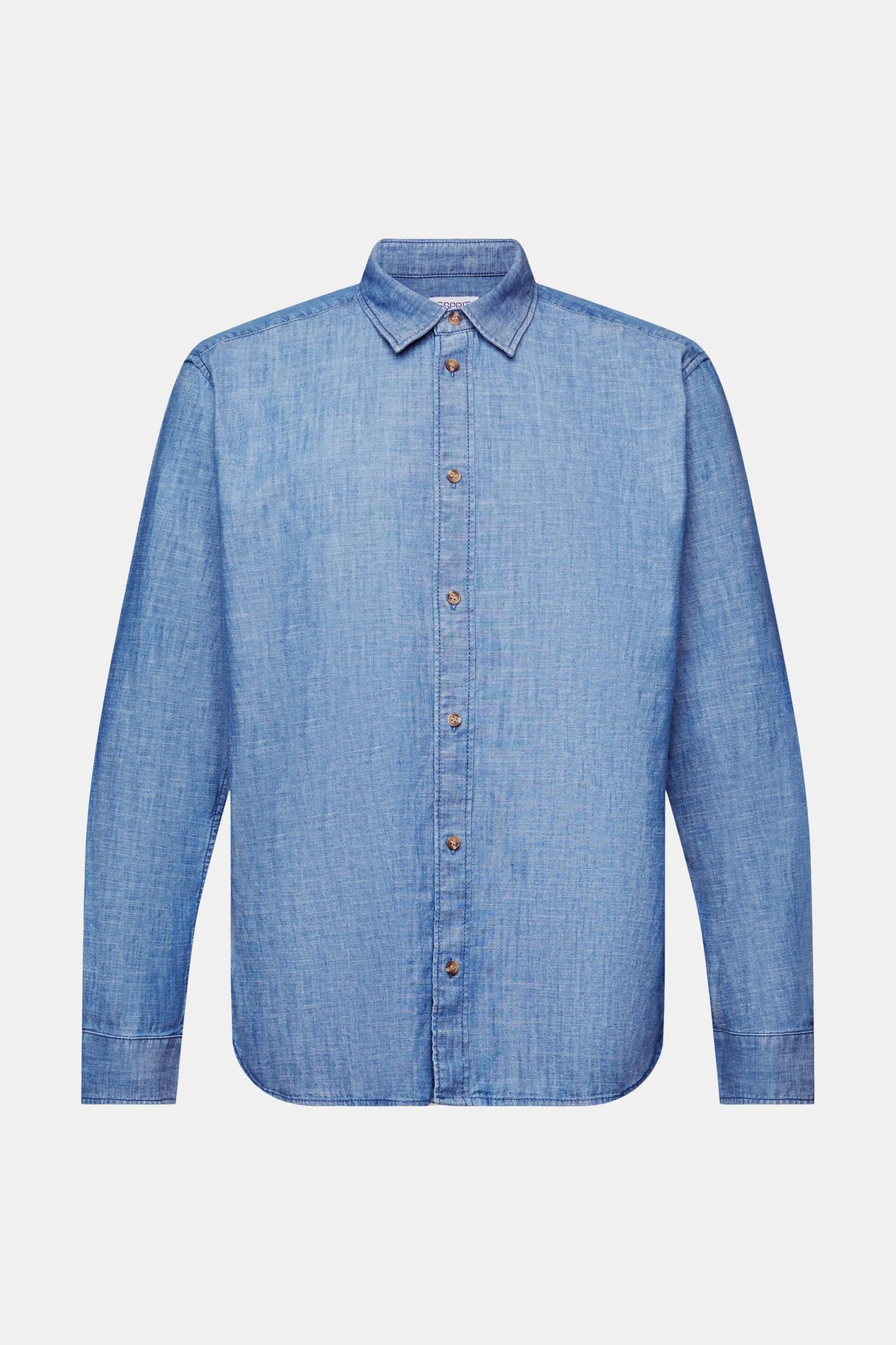 Camicia in chambray con colletto button down
