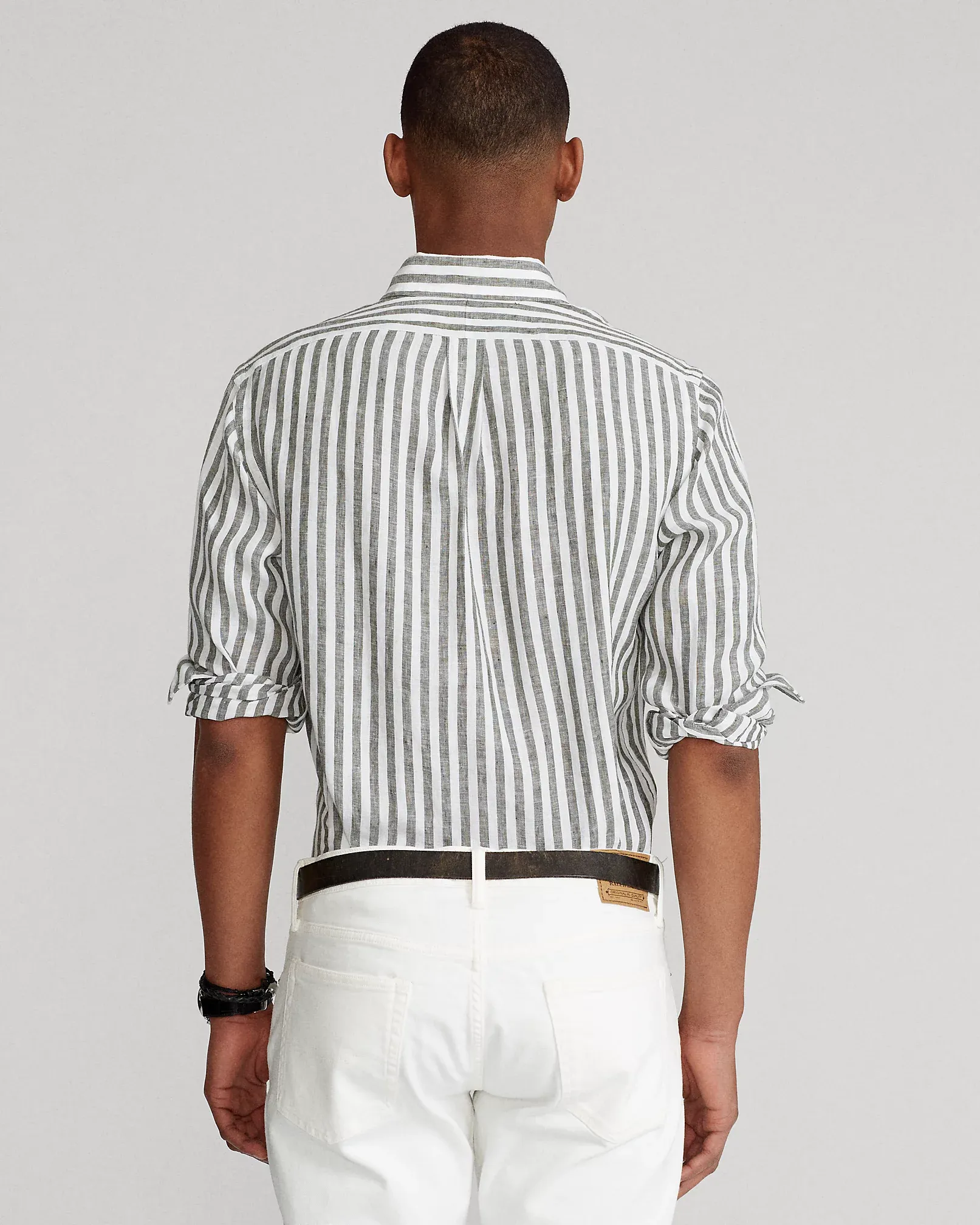 CAMICIA IN LINO A RIGHE