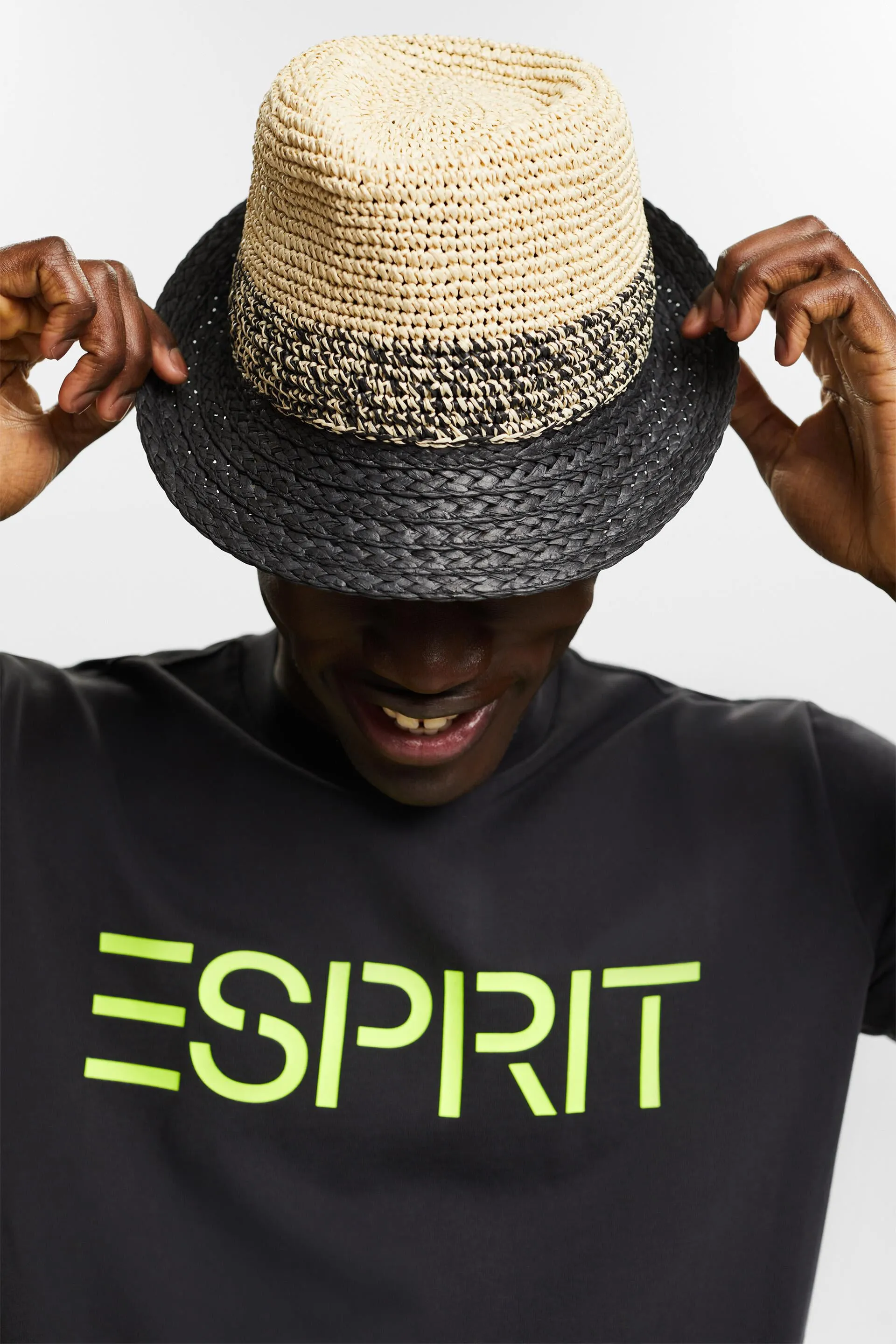 Cappello trilby bicolore