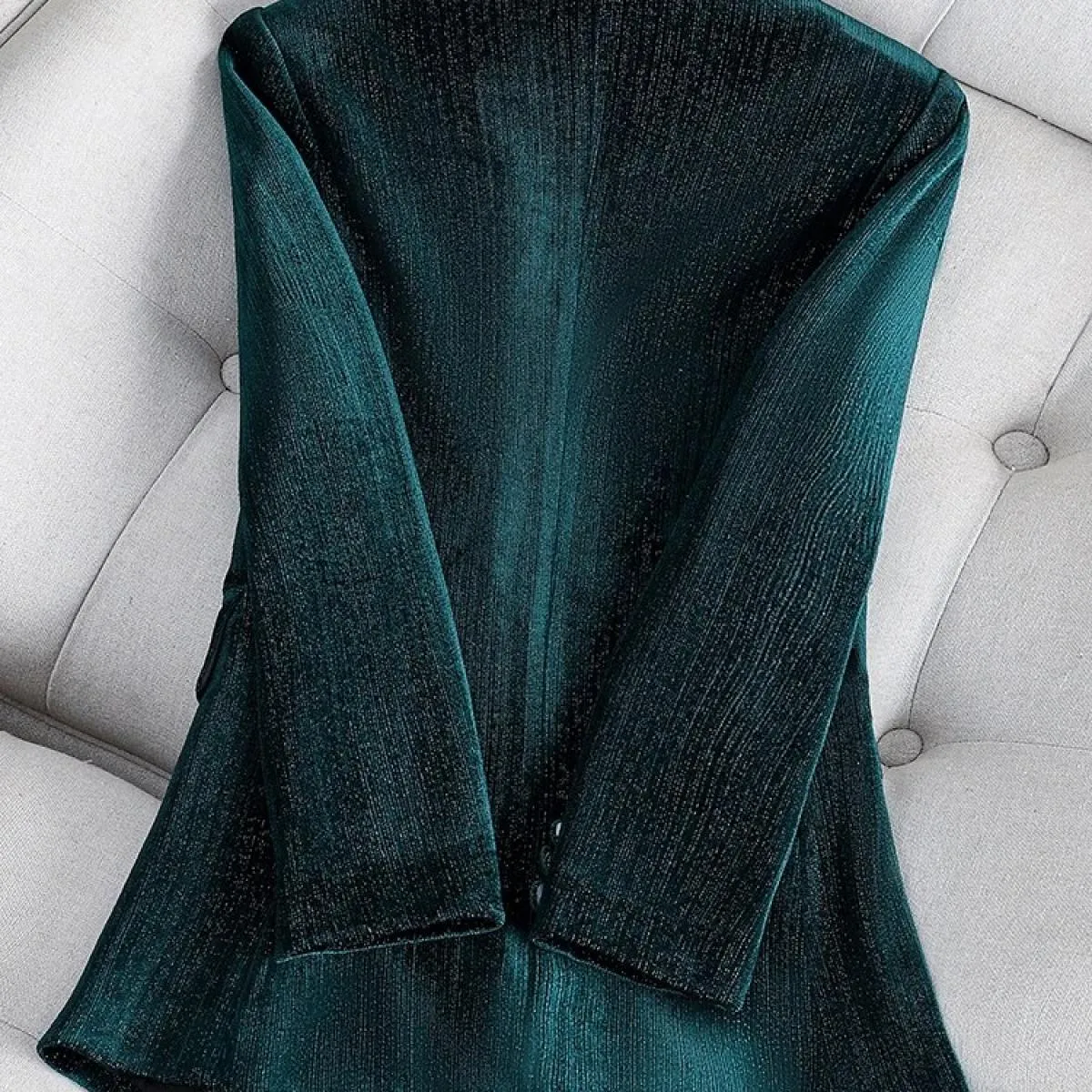 Cappotto blazer formale da donna autunno inverno Cappotto da donna femminile verde rosso tinta unita manica lunga bottone singol