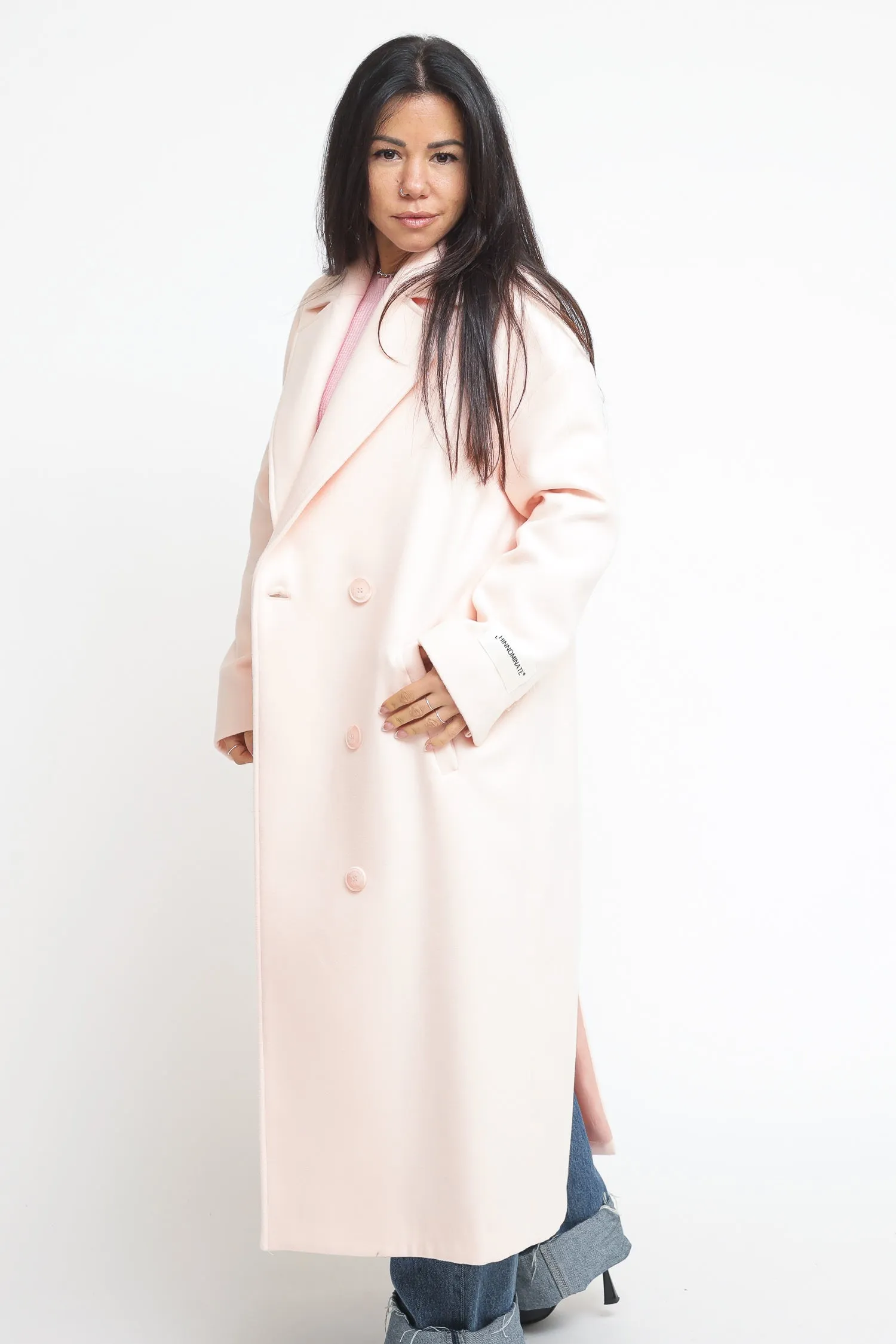 Cappotto Doppio Petto - Rosa Nude
