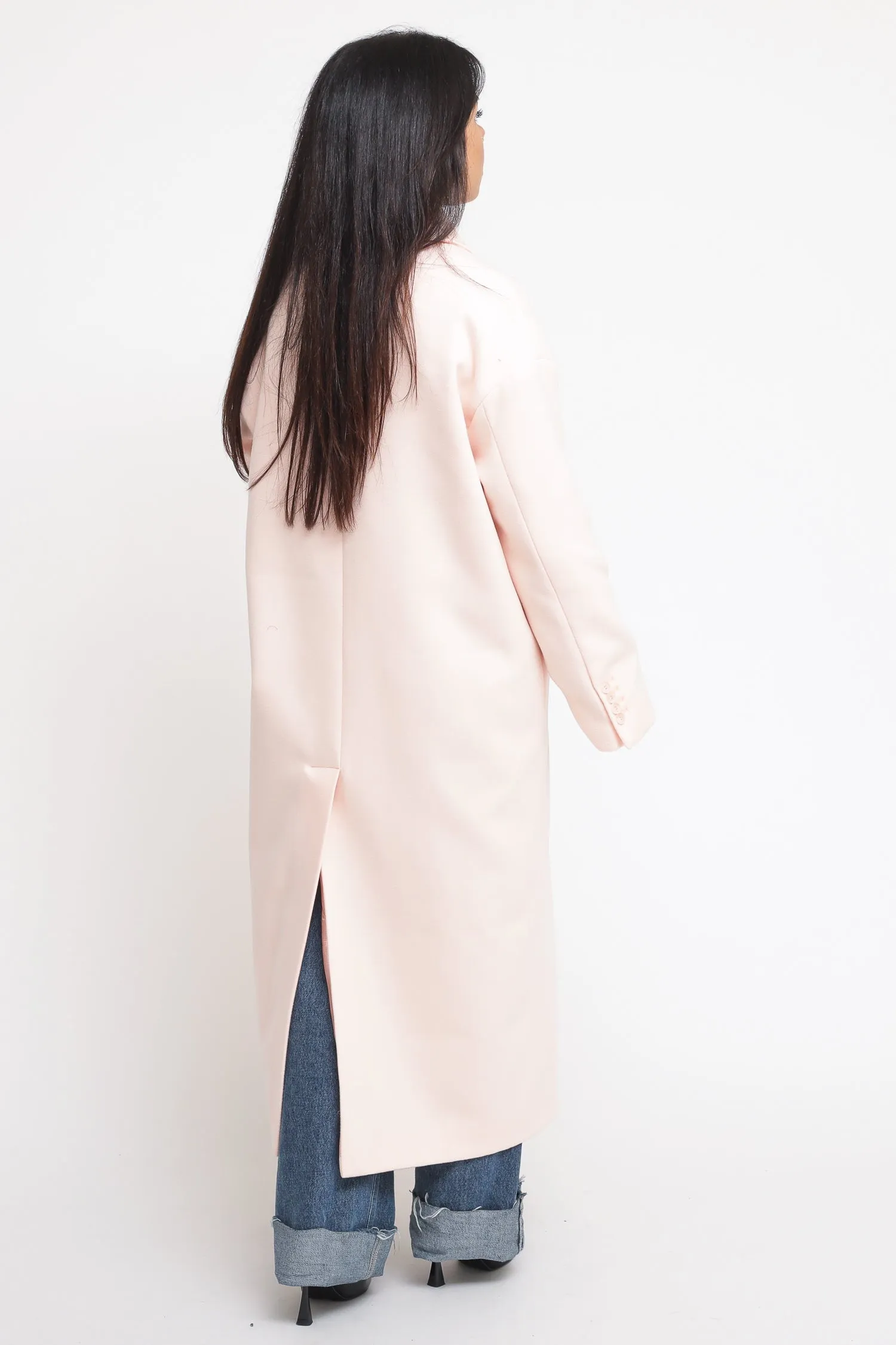 Cappotto Doppio Petto - Rosa Nude