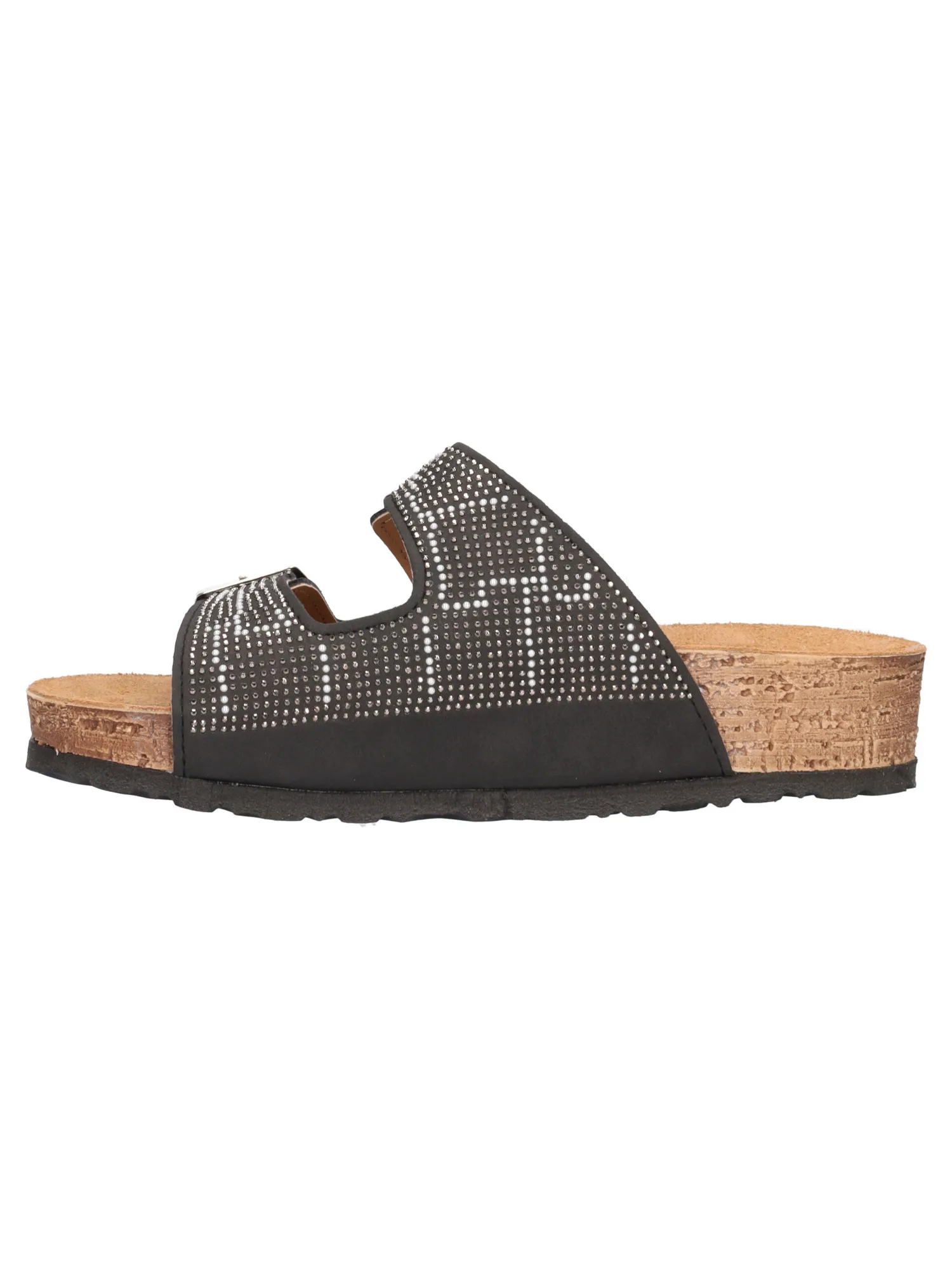 Ciabatta con zeppa bassa Inblu da donna nera
