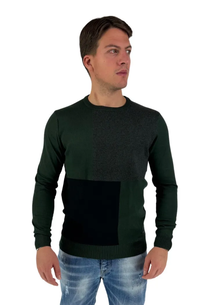 Datch maglia girocollo in misto viscosa dm8558