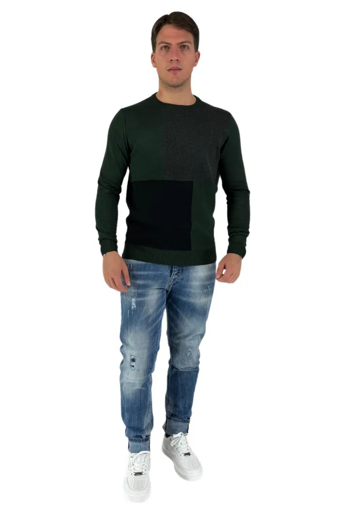 Datch maglia girocollo in misto viscosa dm8558