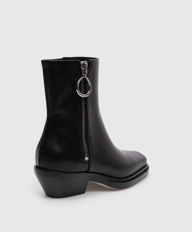 Dondup Stivali in pelle nera WS282PL0457DXXX