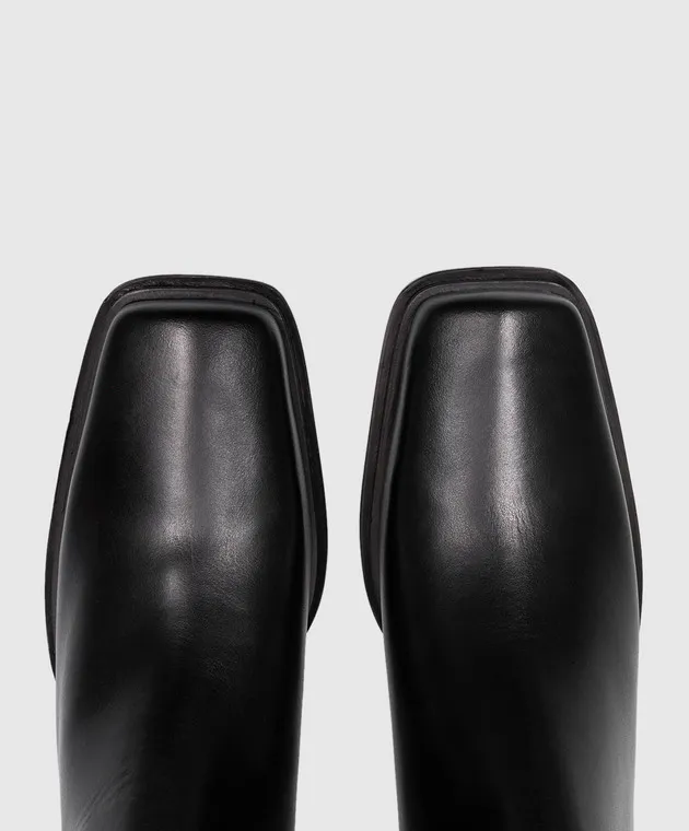 Dondup Stivali in pelle nera WS282PL0457DXXX