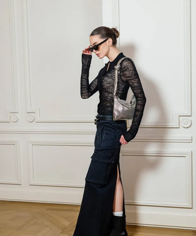 Dondup Stivali in pelle nera WS282PL0457DXXX