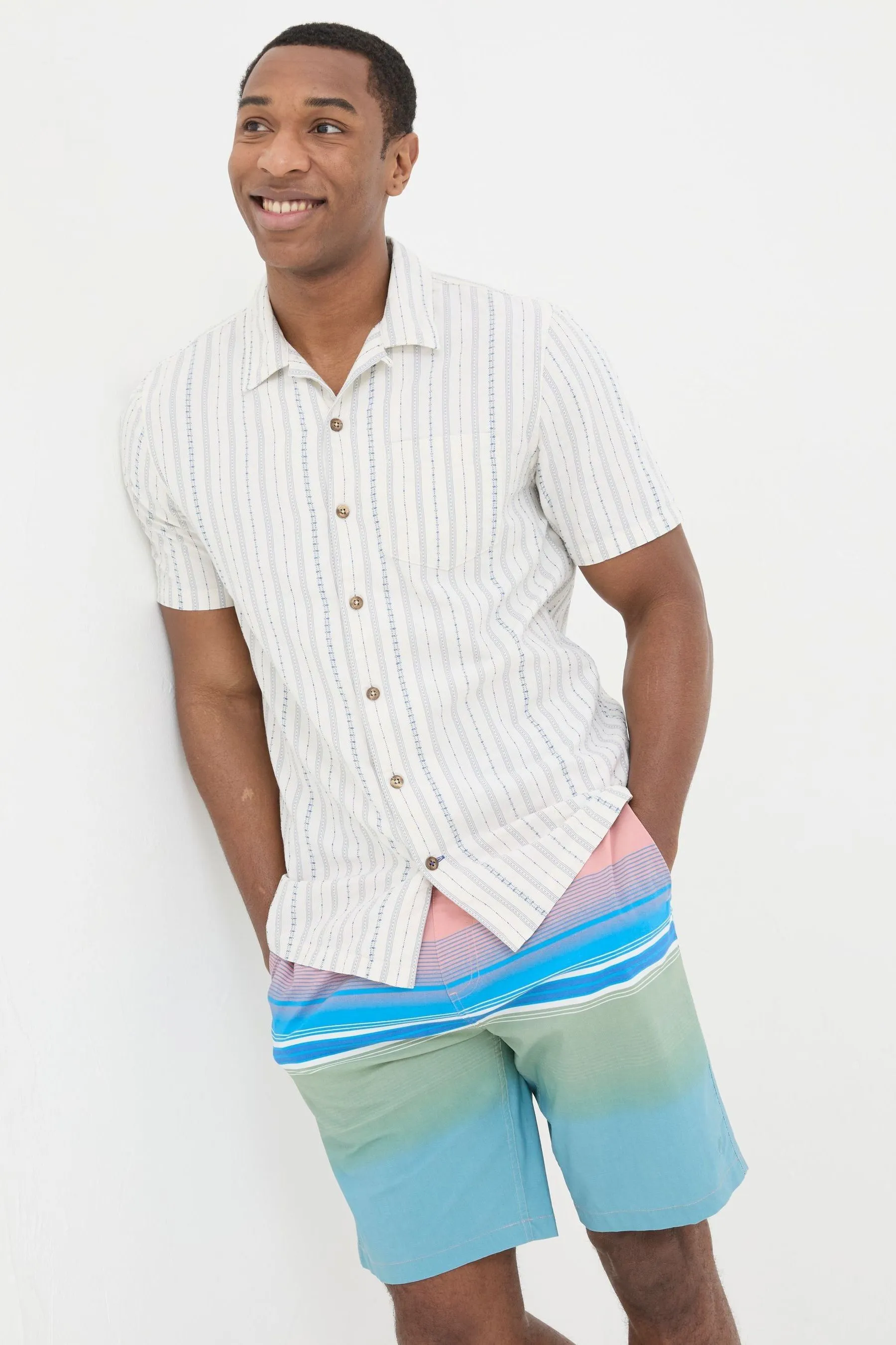 FatFace - Denford - Camicia in A righe a pallini