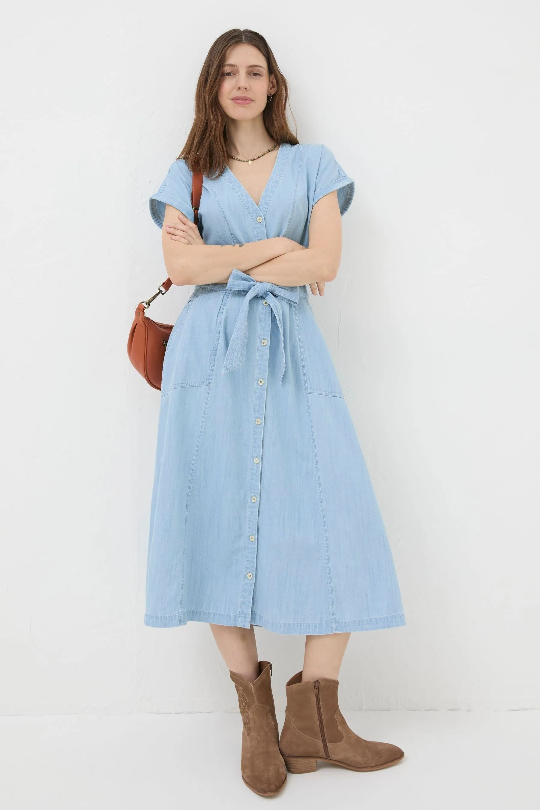 FatFace - Odette Denim - Abito midi