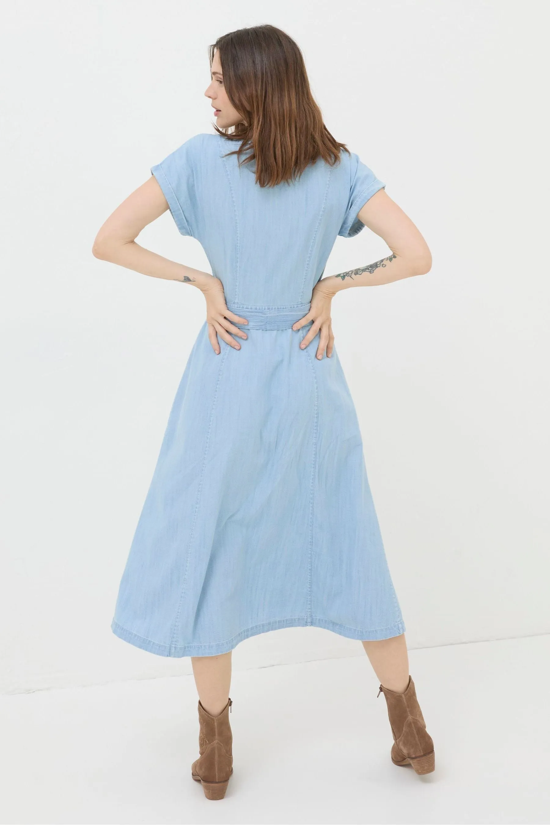 FatFace - Odette Denim - Abito midi