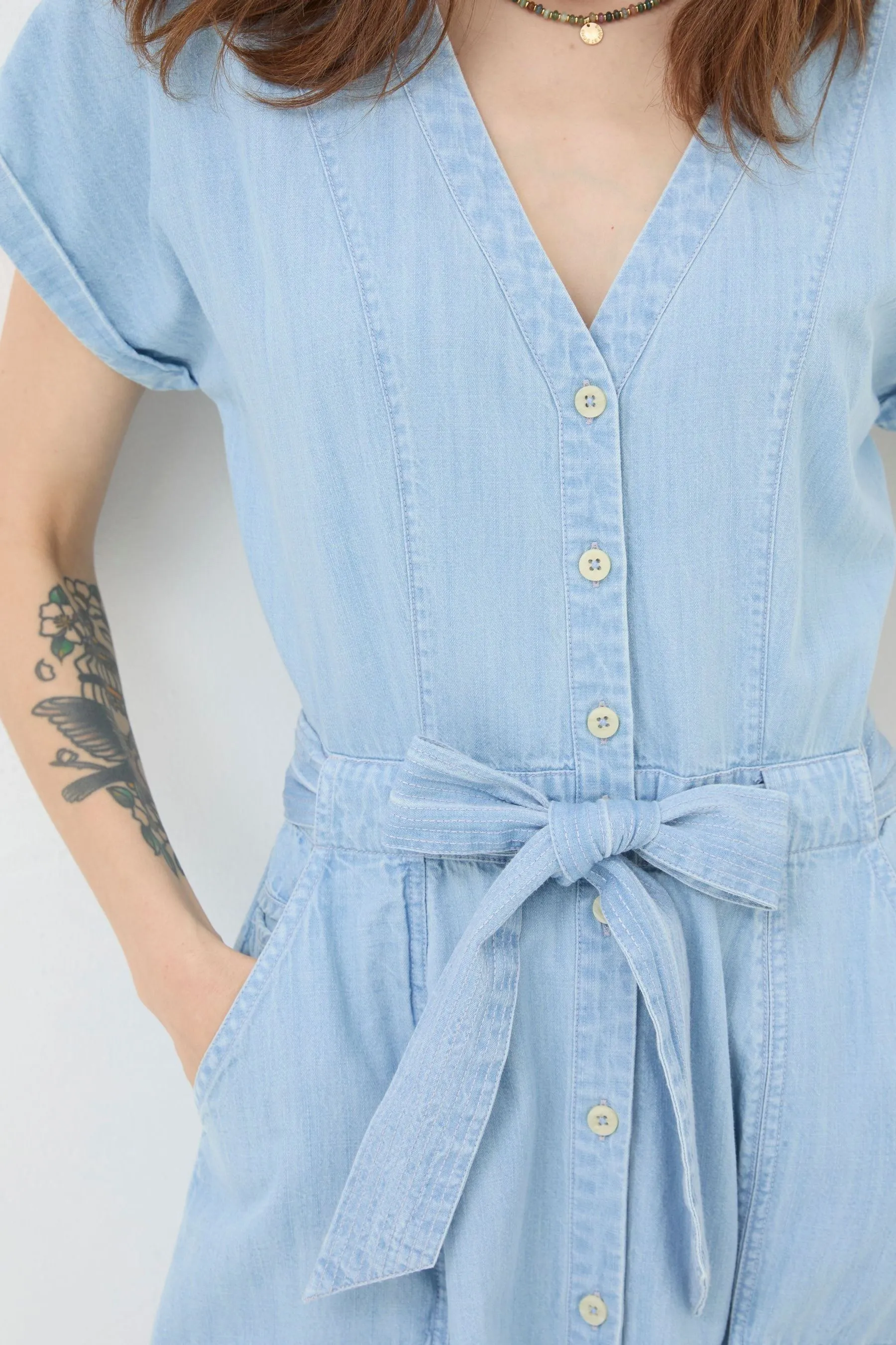 FatFace - Odette Denim - Abito midi
