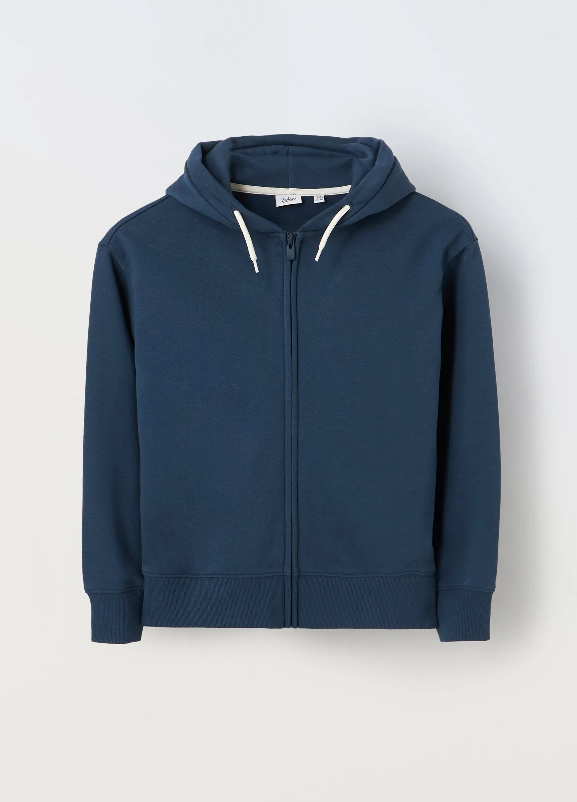 Felpa full zip con capaccio ragazzo