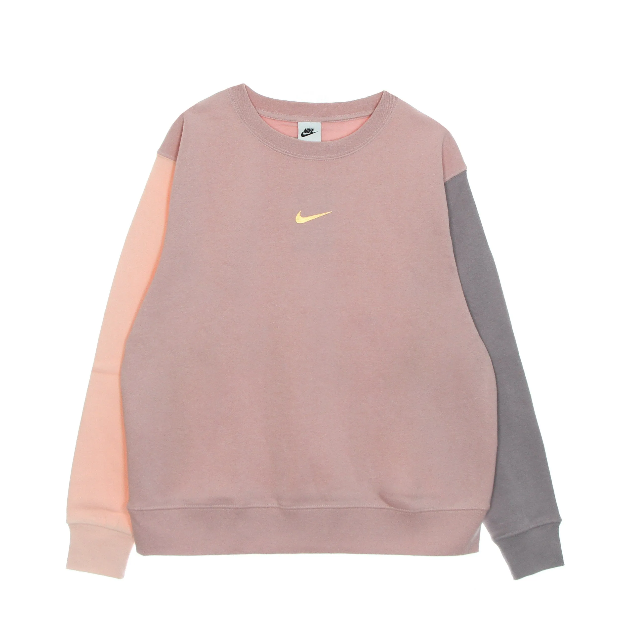 Felpa Girocollo Donna W Crew Lbr Swoosh Pink Glaze