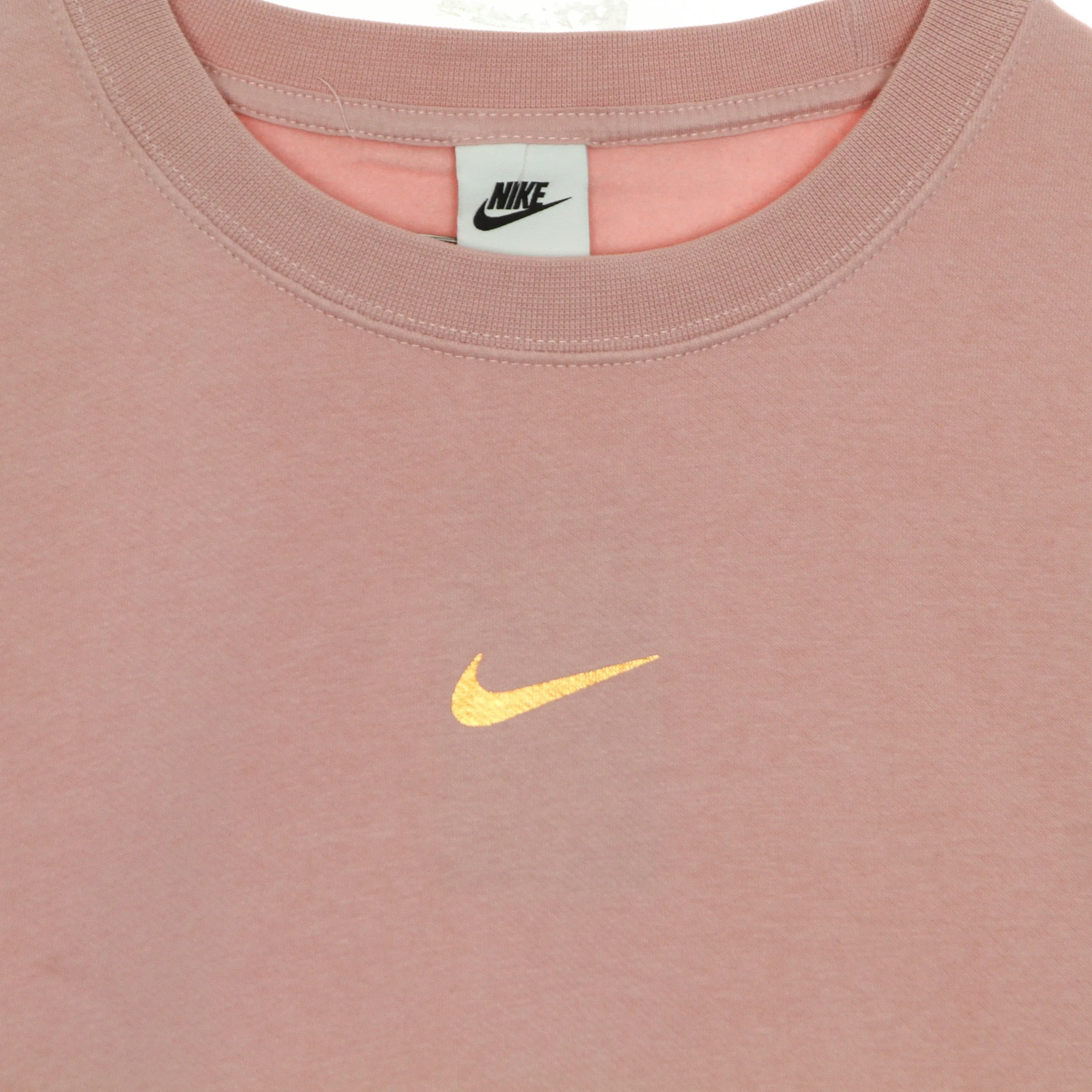 Felpa Girocollo Donna W Crew Lbr Swoosh Pink Glaze