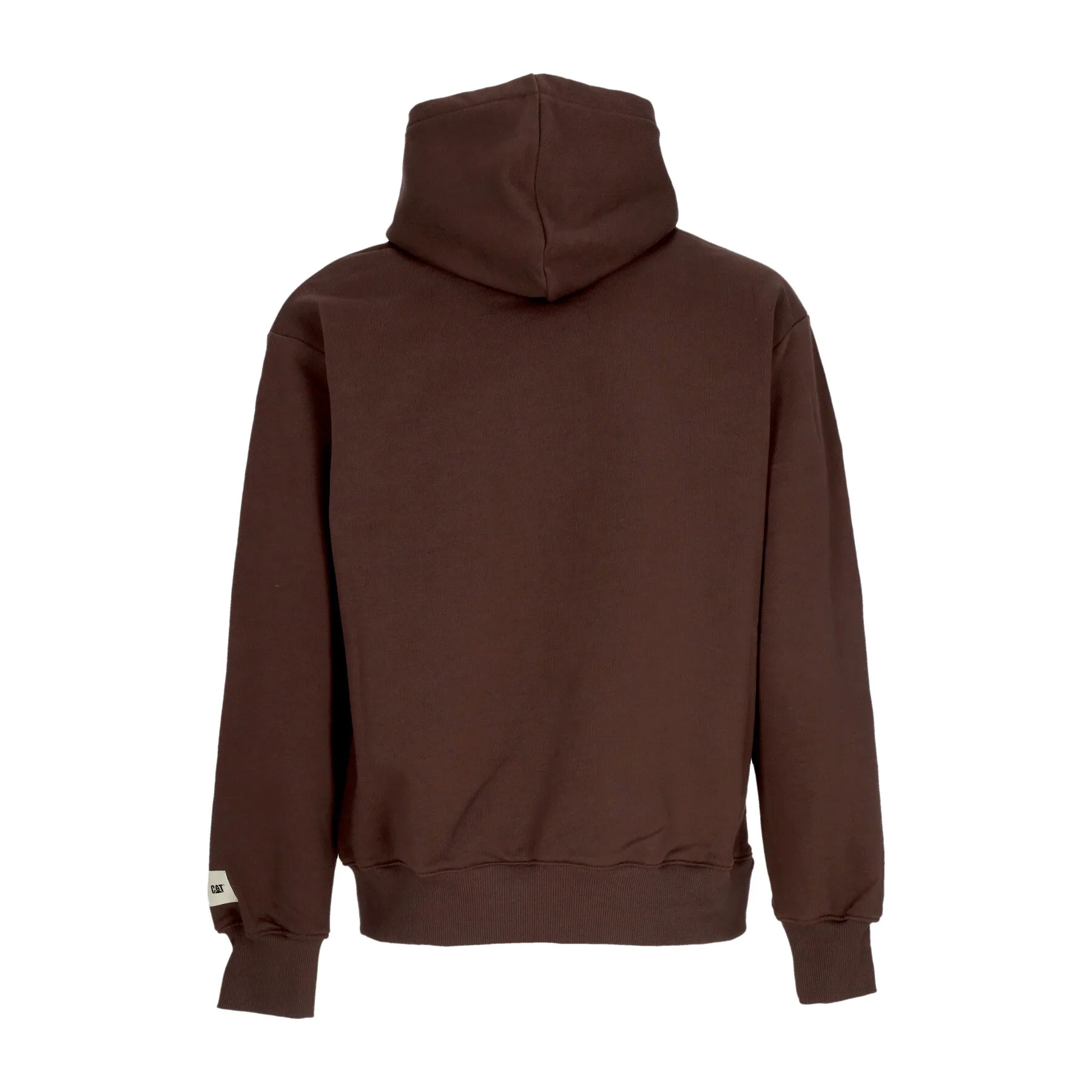 Felpa Leggera Cappuccio Uomo Logo Hoodie Brown