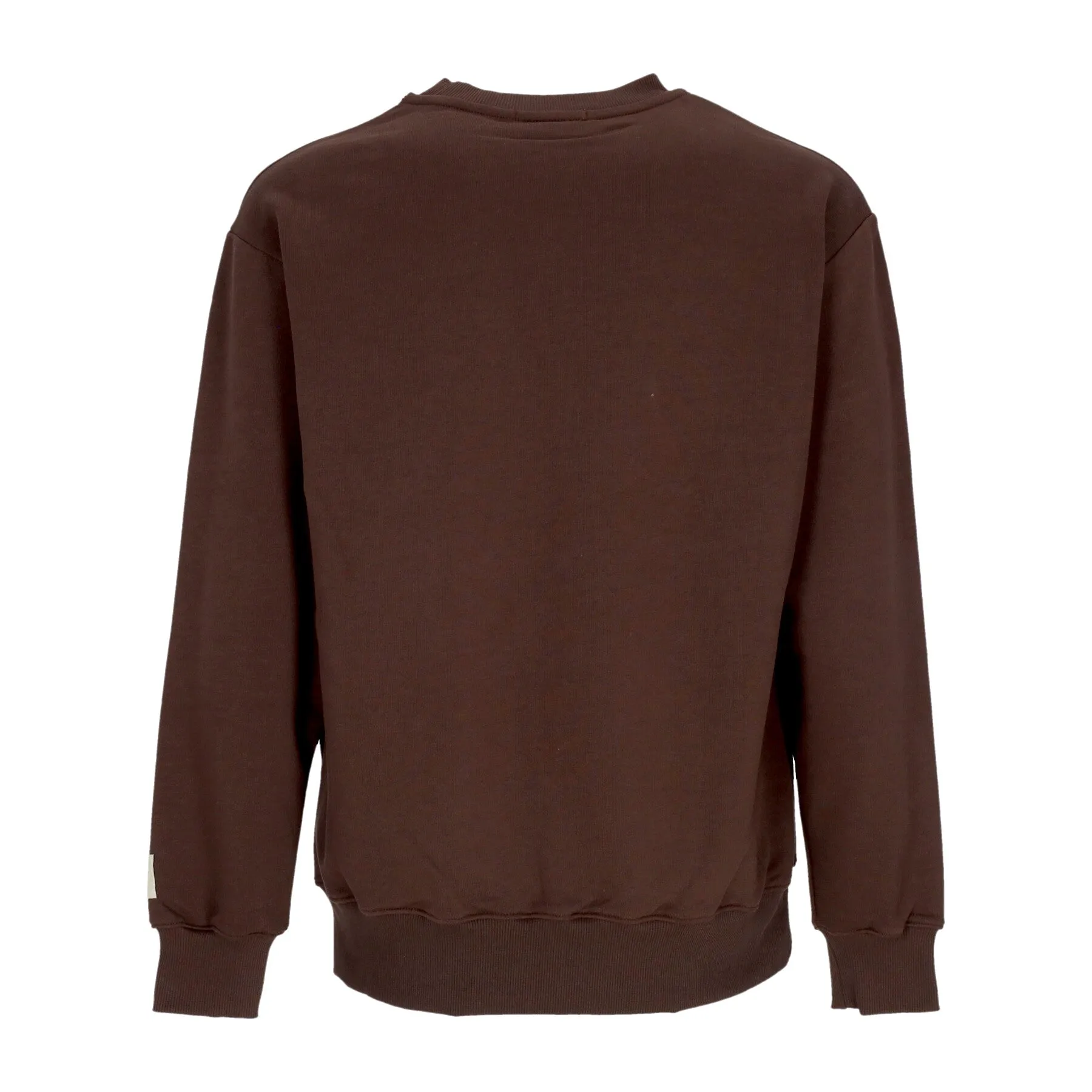 Felpa Leggera Girocollo Uomo Logo Crewneck Brown