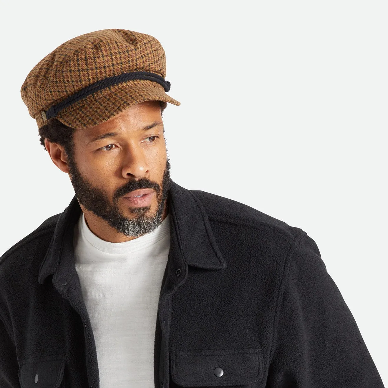 FIDDLER CAP - CARAMEL/BLACK