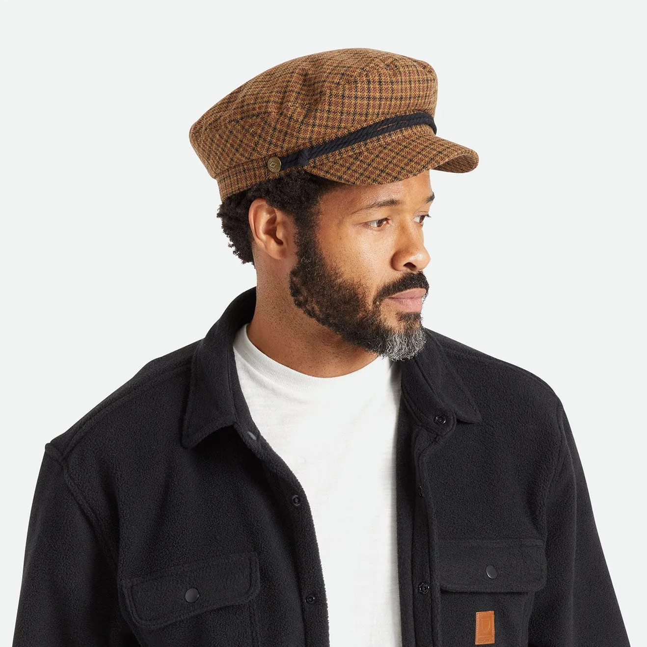 FIDDLER CAP - CARAMEL/BLACK
