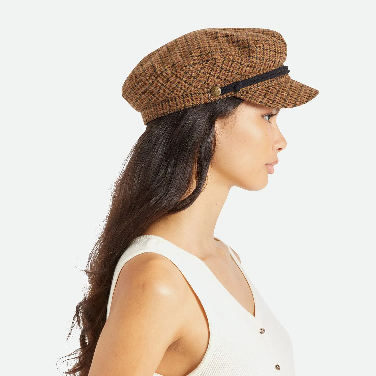 FIDDLER CAP - CARAMEL/BLACK