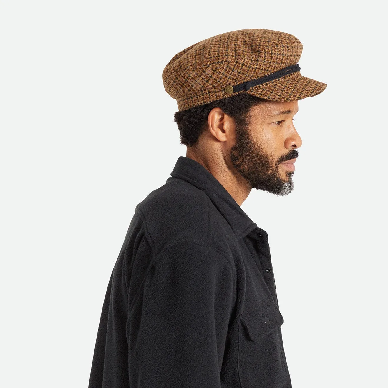 FIDDLER CAP - CARAMEL/BLACK