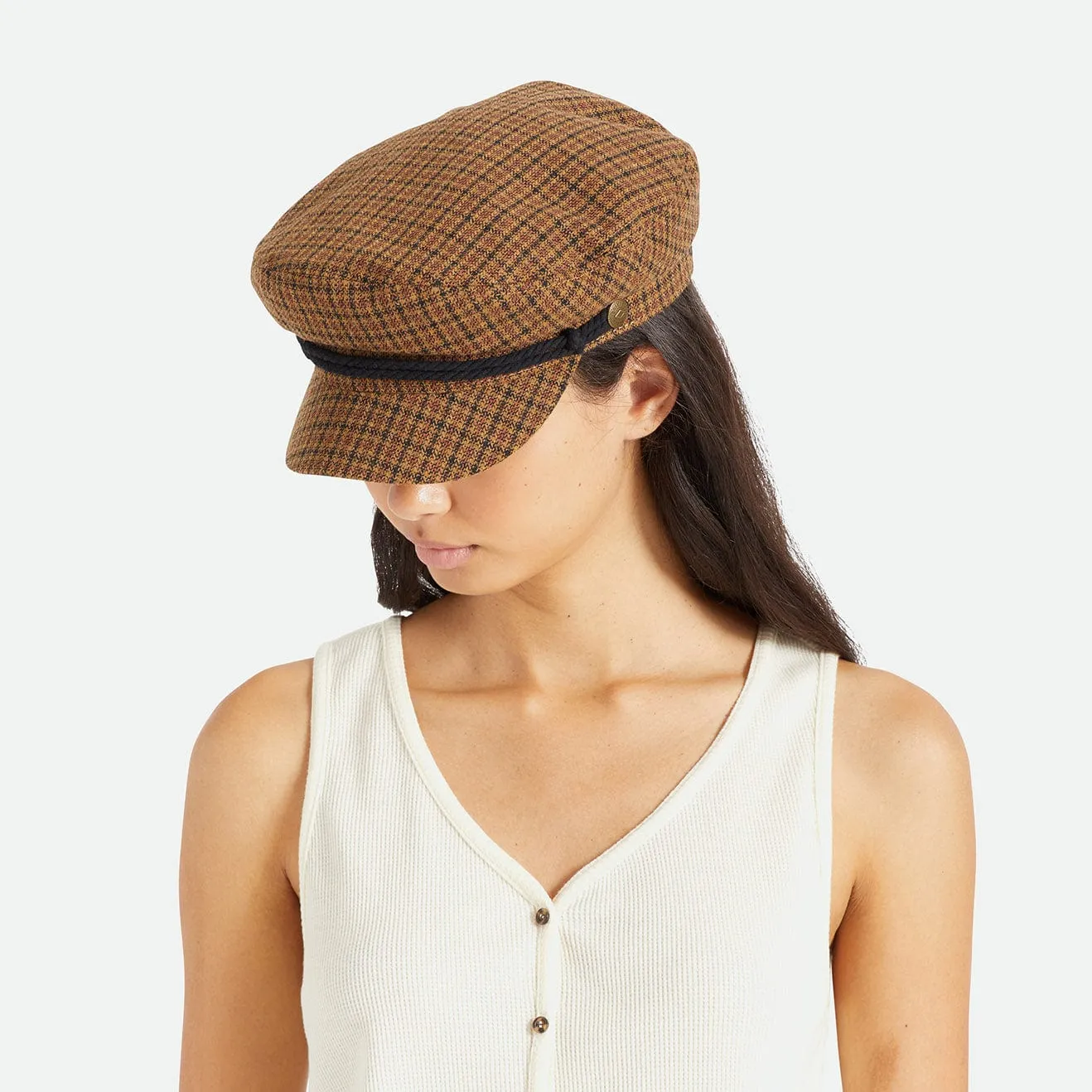 FIDDLER CAP - CARAMEL/BLACK