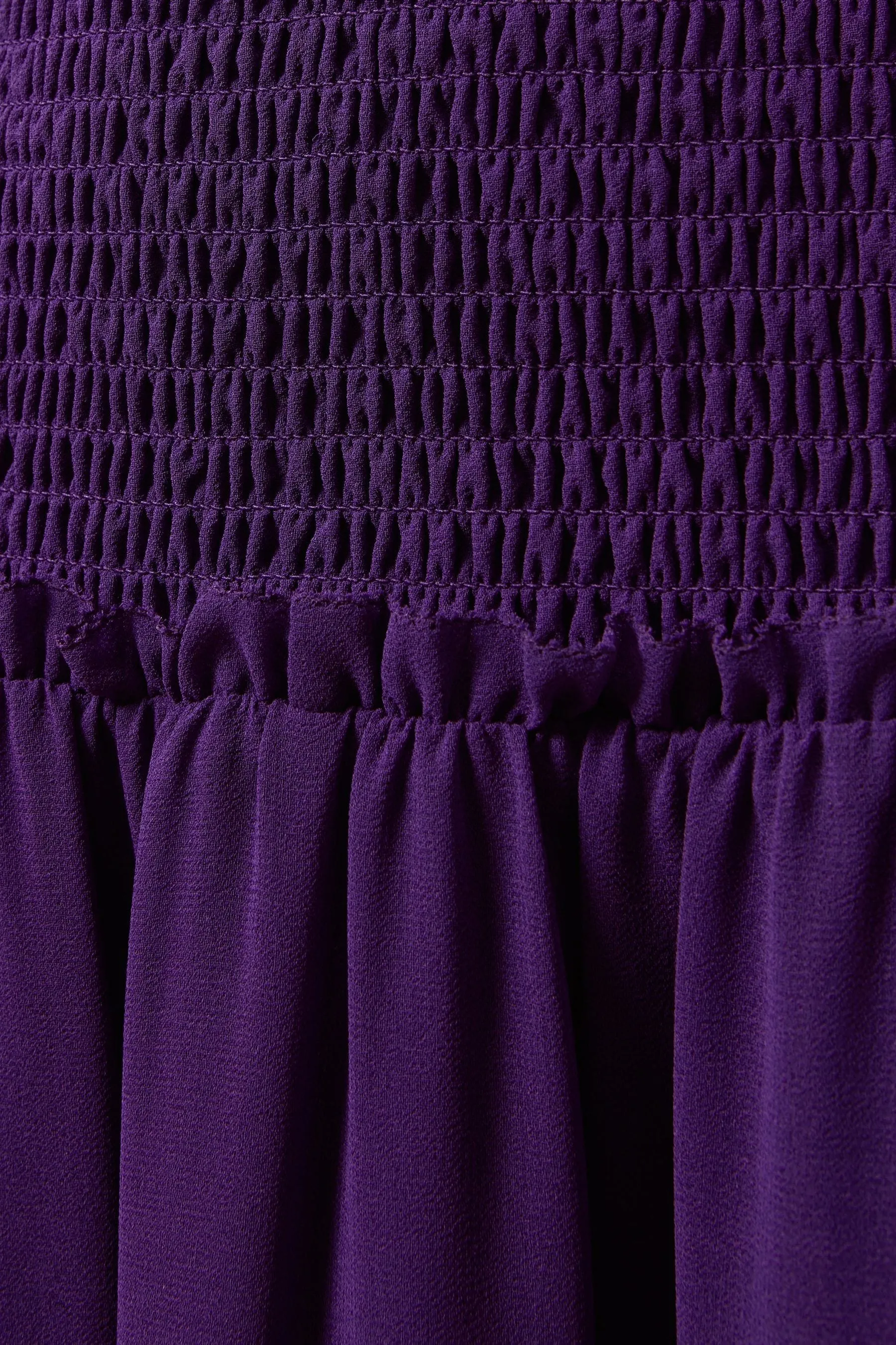 Florere - Abito maxi arricciato con scollo profondo