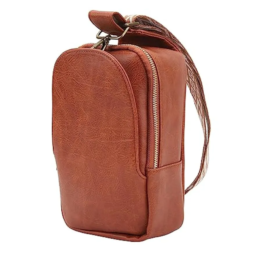 Fockety Borsa sul Petto Borsa sul Petto da Donna Moda Vintage con Cerniera in Pelle PU per Cuffie 157607290