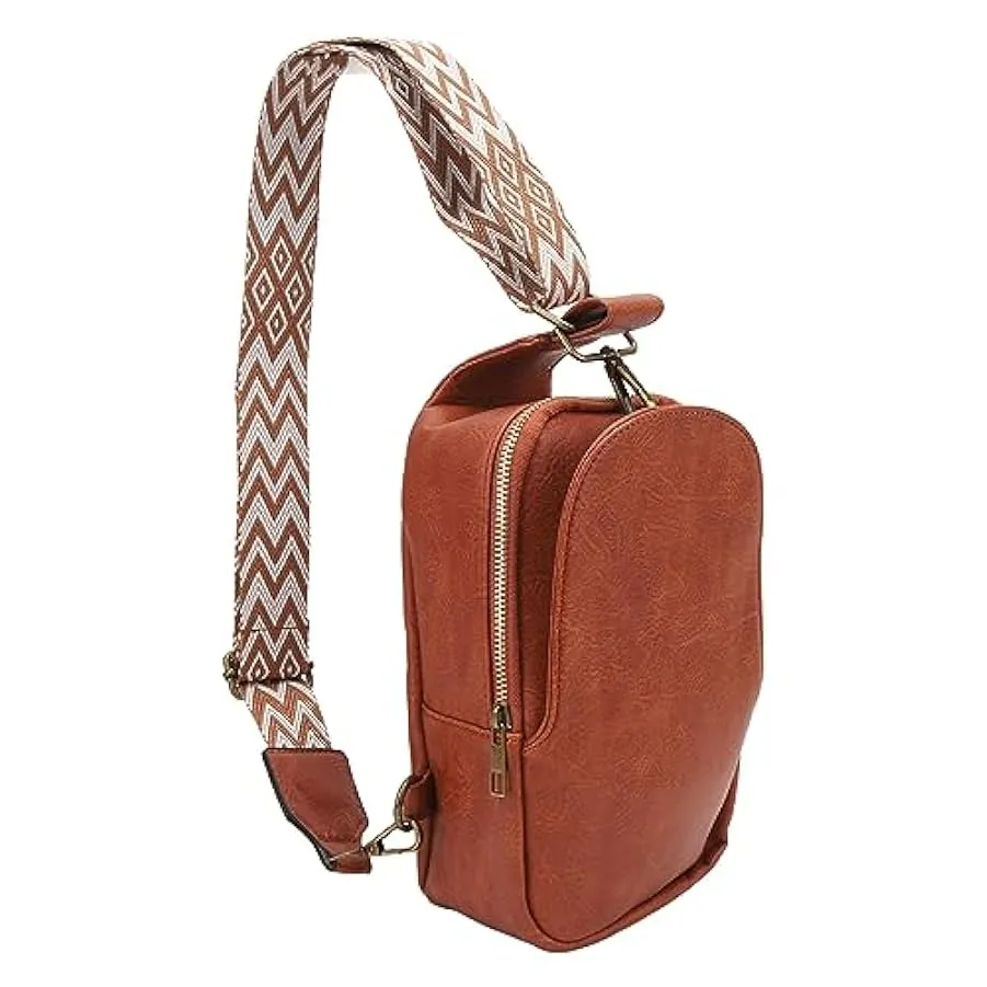 Fockety Borsa sul Petto Borsa sul Petto da Donna Moda Vintage con Cerniera in Pelle PU per Cuffie 157607290