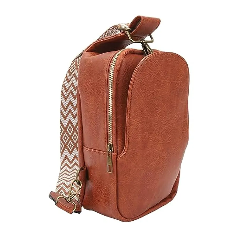 Fockety Borsa sul Petto Borsa sul Petto da Donna Moda Vintage con Cerniera in Pelle PU per Cuffie 157607290