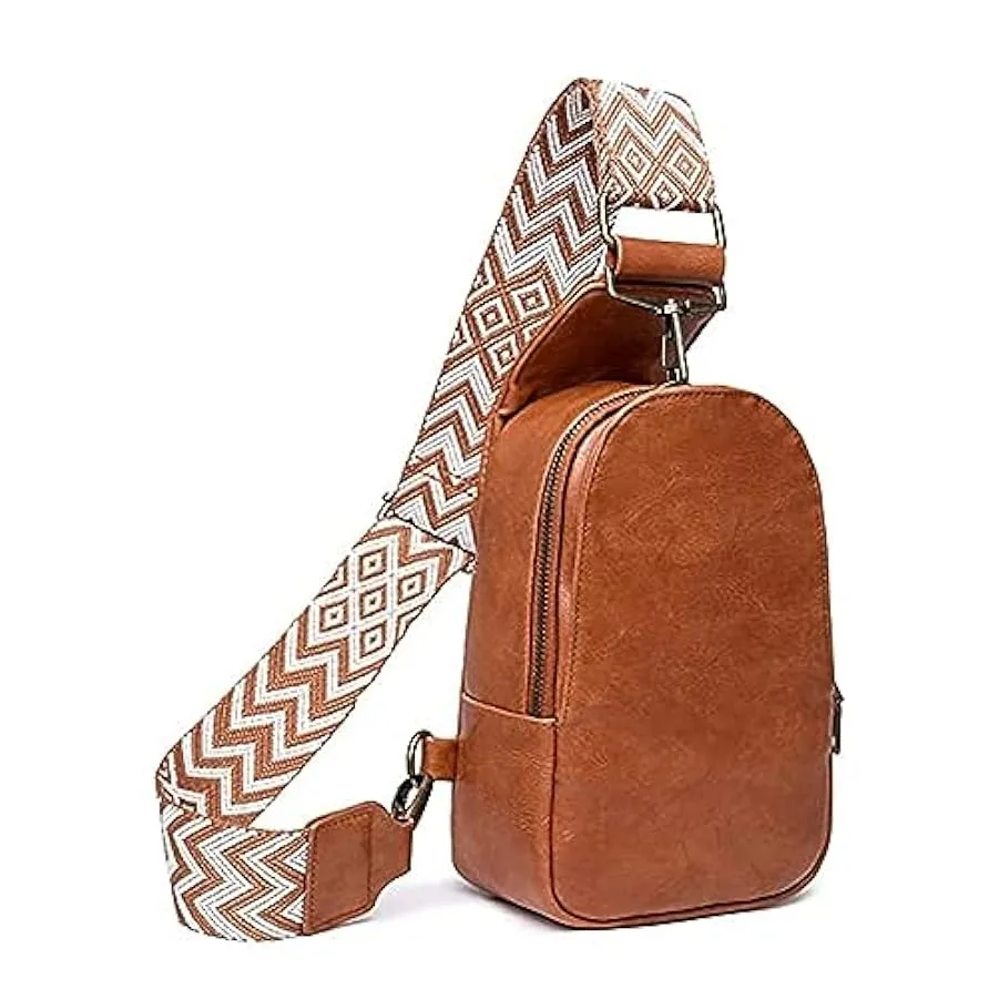 Fockety Borsa sul Petto Borsa sul Petto da Donna Moda Vintage con Cerniera in Pelle PU per Cuffie 157607290