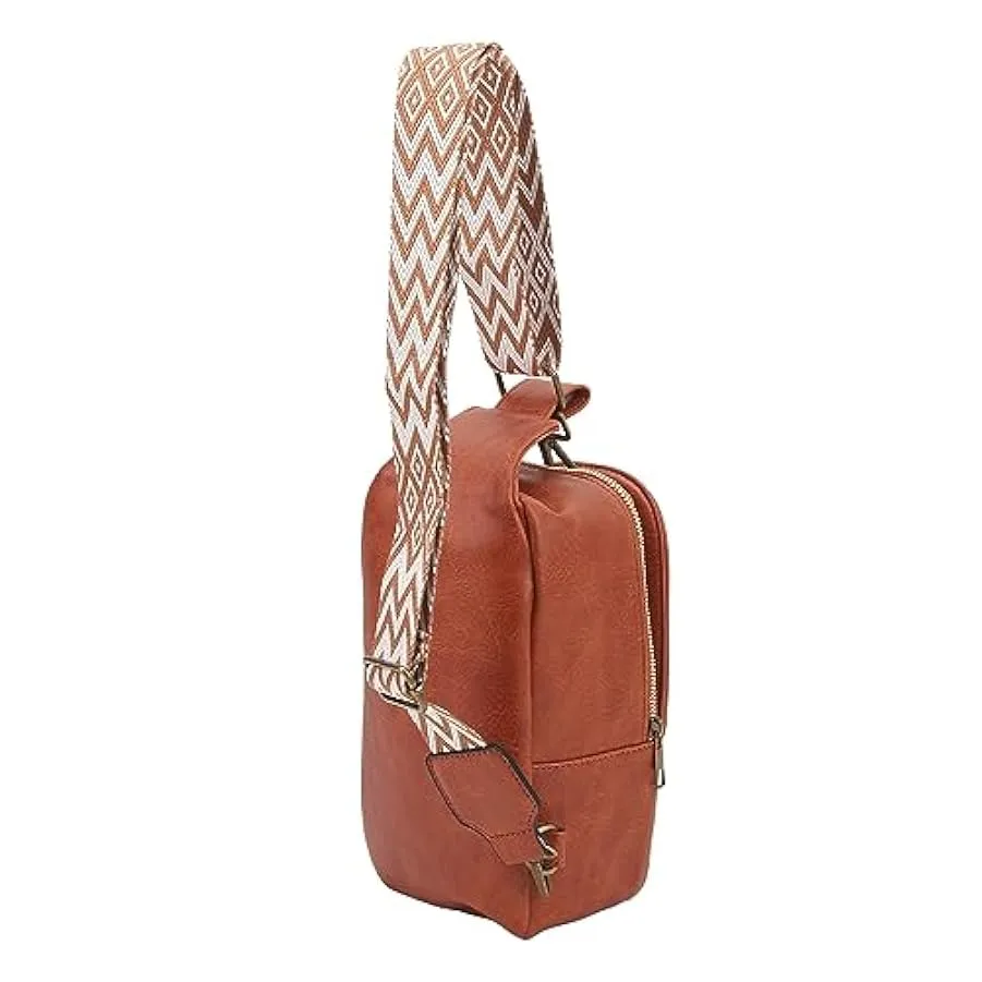 Fockety Borsa sul Petto Borsa sul Petto da Donna Moda Vintage con Cerniera in Pelle PU per Cuffie 157607290