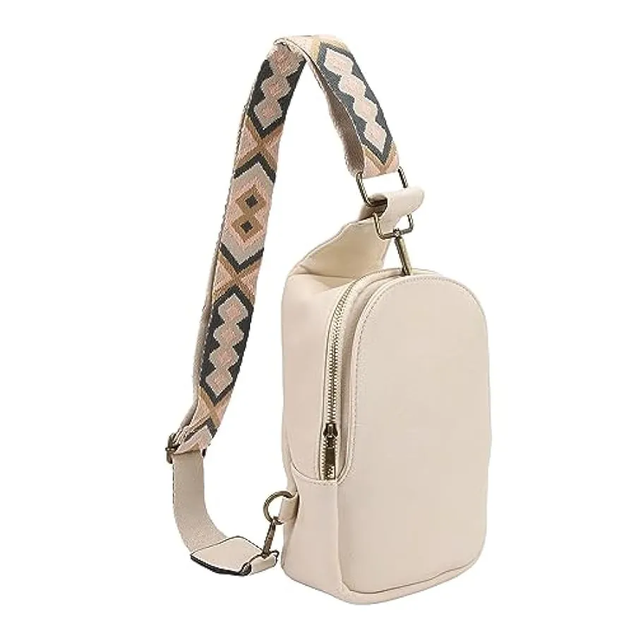 Fockety Borsa sul Petto Borsa sul Petto da Donna Moda Vintage con Cerniera in Pelle PU per Cuffie 157607290