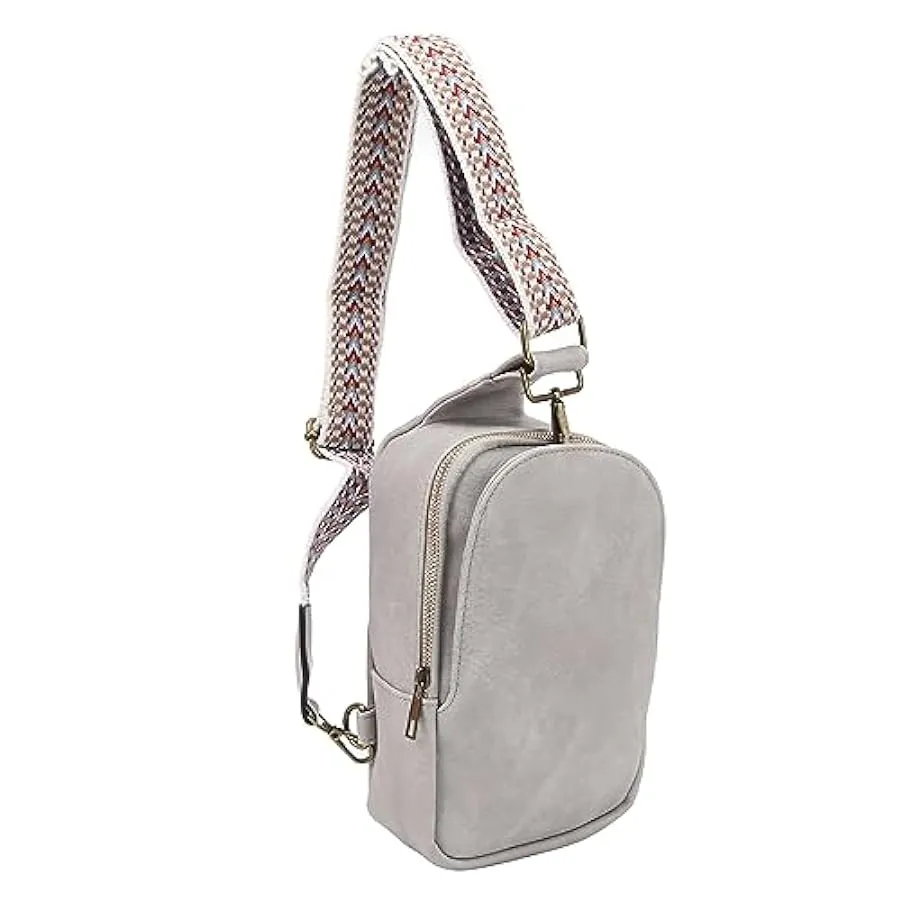 Fockety Borsa sul Petto Borsa sul Petto da Donna Moda Vintage con Cerniera in Pelle PU per Cuffie 157607290