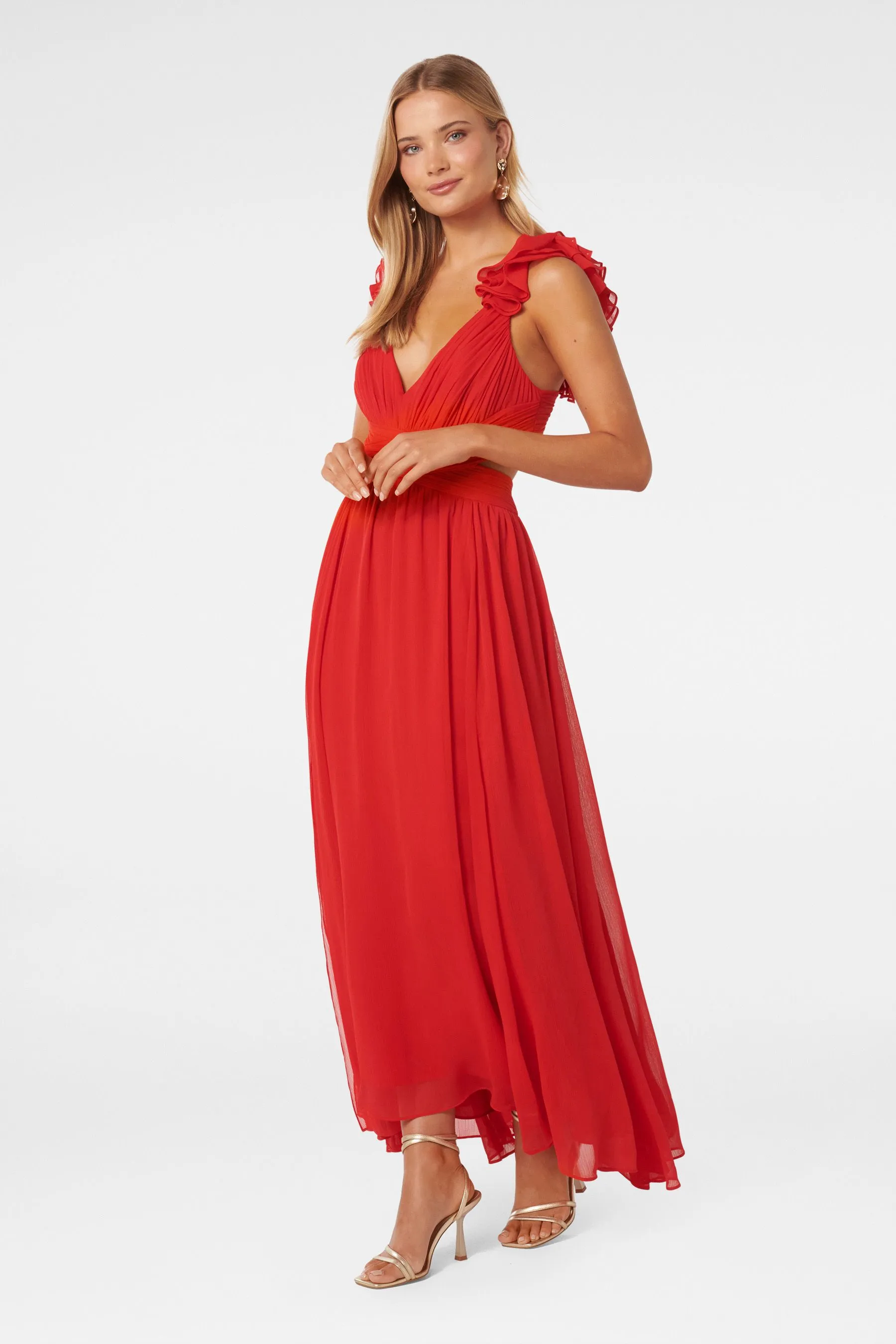 Forever New - Selena - Abito maxi Ruches spalle