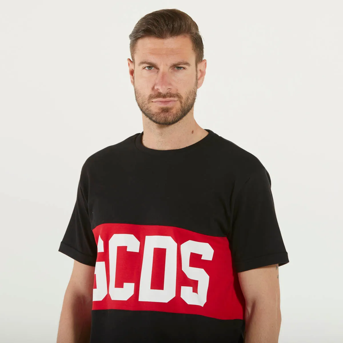 GCDS t-shirt classic logo nera
