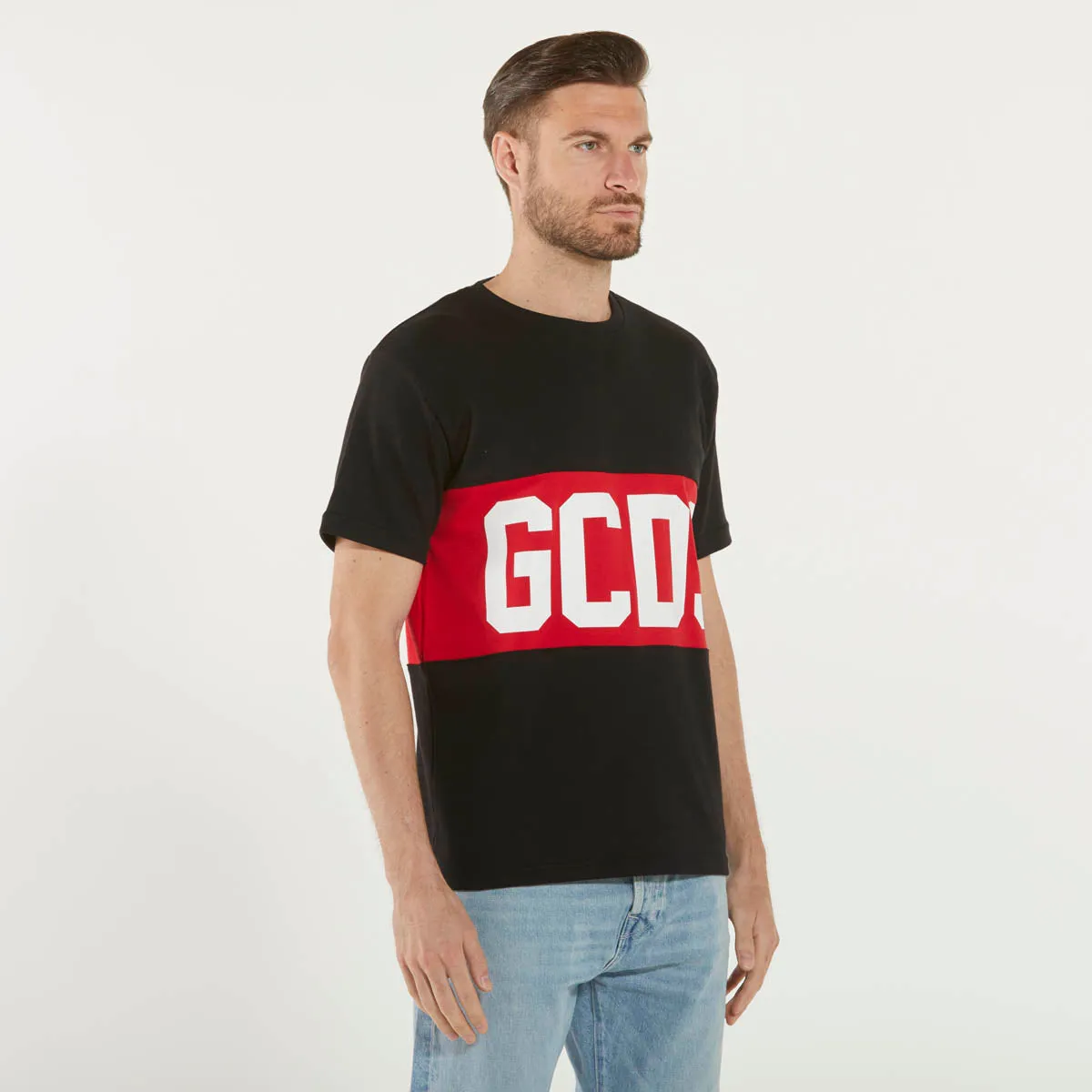 GCDS t-shirt classic logo nera