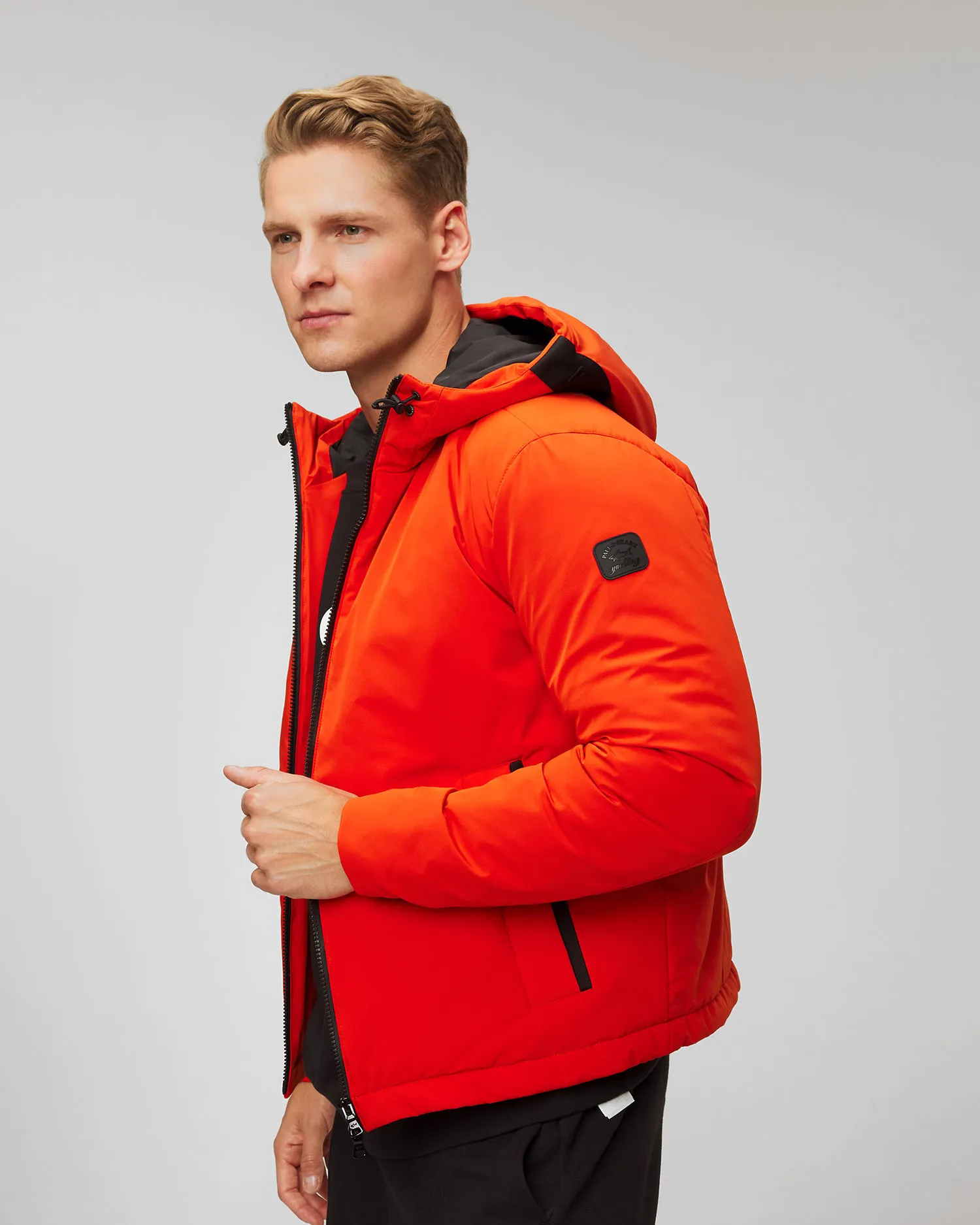 Giacca a vento arancione da uomo Paul&Shark Typhoon Windbreaker 13312165-973